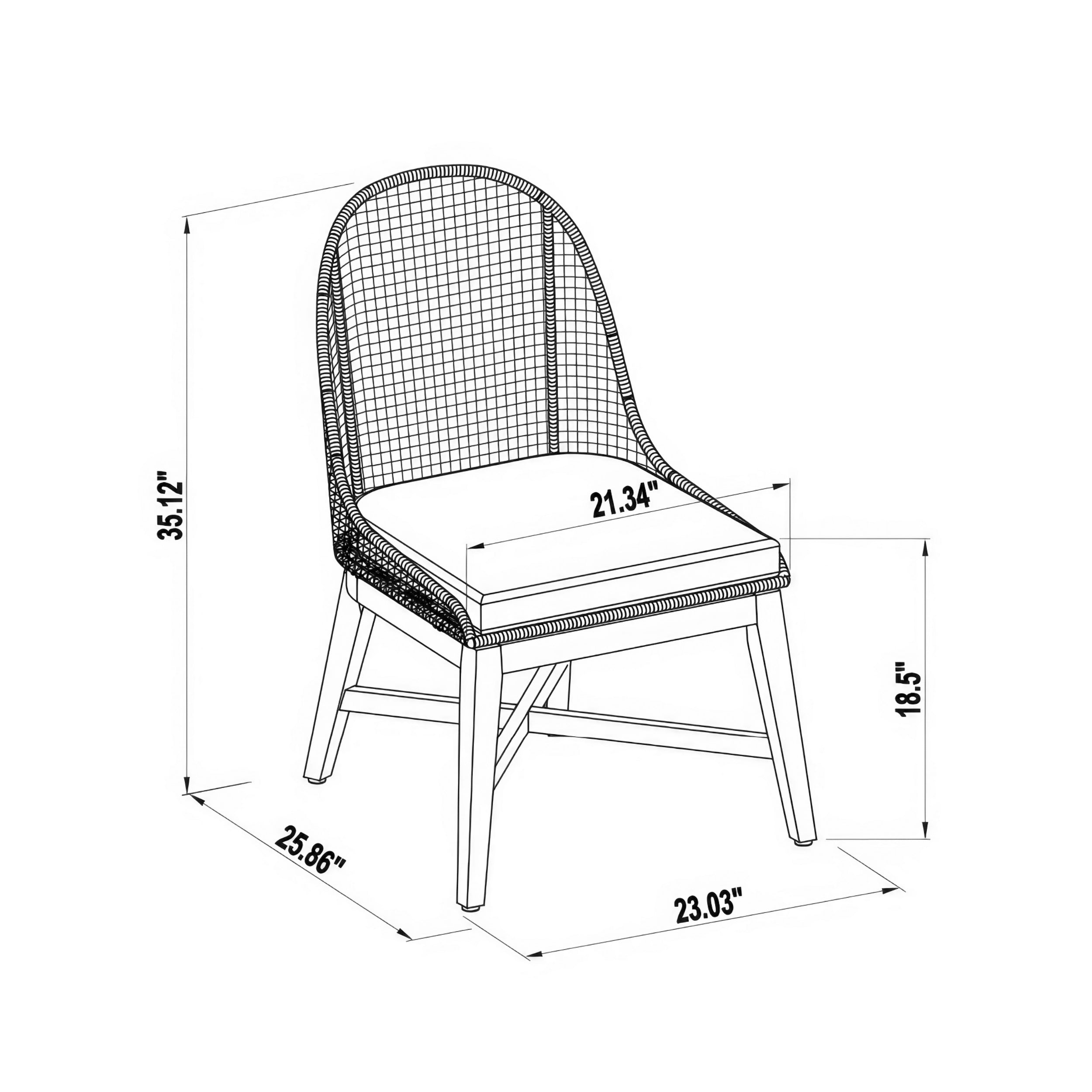 Nautilus Dining Chair by John Kelly - Set of Two