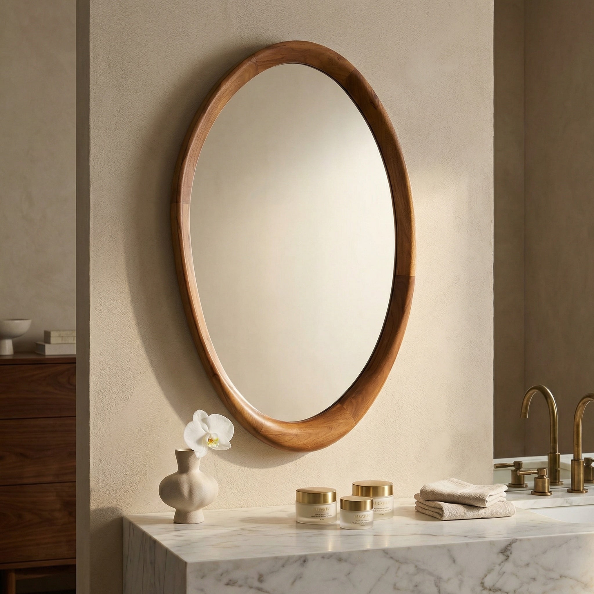 Chloe Mirror - Teak