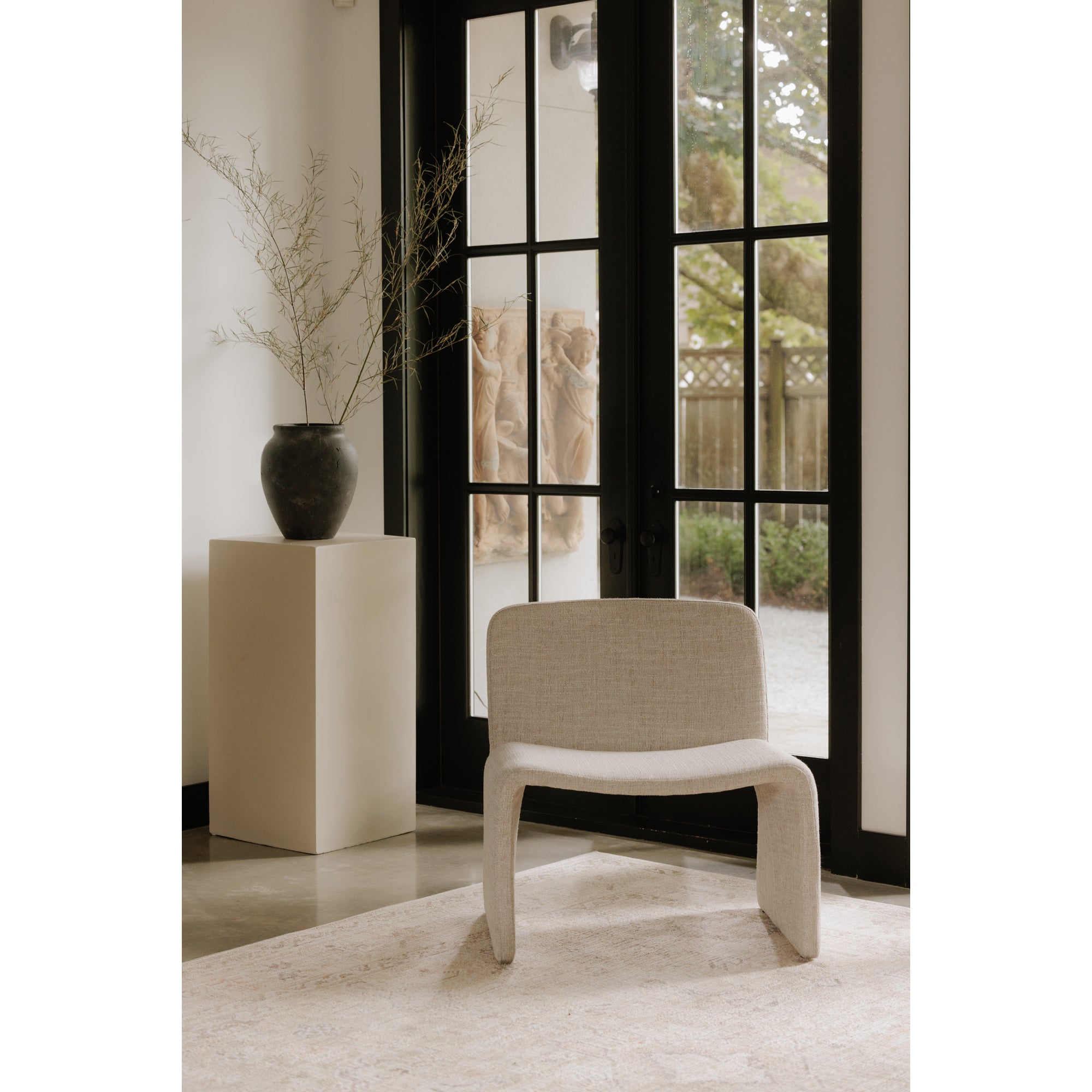 Ella Accent Chair Heather Beige Chairs Moe's    Four Hands, Mid Century Modern Furniture, Old Bones Furniture Company, Old Bones Co, Modern Mid Century, Designer Furniture, Furniture Sale, Warehouse Furniture Sale, Ella Accent Chair Heather Beige Sale, https://www.oldbonesco.com/