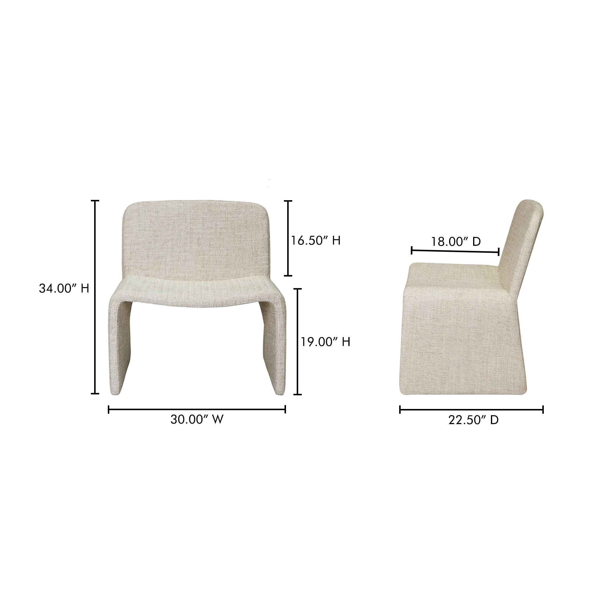 Ella Accent Chair Heather Beige Chairs Moe's    Four Hands, Mid Century Modern Furniture, Old Bones Furniture Company, Old Bones Co, Modern Mid Century, Designer Furniture, Furniture Sale, Warehouse Furniture Sale, Ella Accent Chair Heather Beige Sale, https://www.oldbonesco.com/