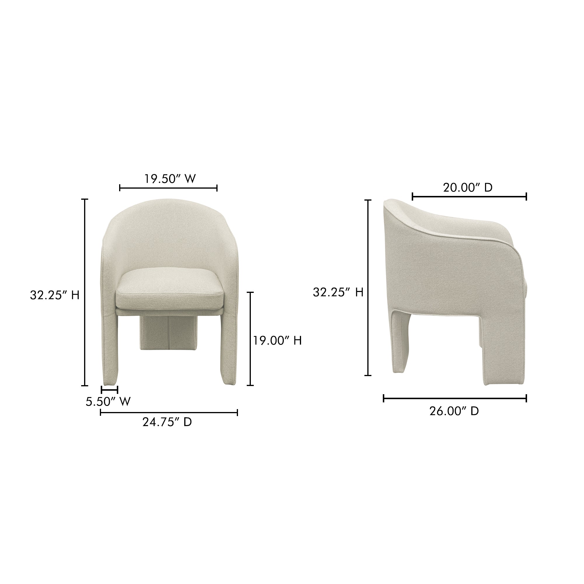 Clara Dining Chair Performance Fabric Dining Room Chairs Moe's    Four Hands, Mid Century Modern Furniture, Old Bones Furniture Company, Old Bones Co, Modern Mid Century, Designer Furniture, Furniture Sale, Warehouse Furniture Sale, Clara Dining Chair Performance Fabric Sale, https://www.oldbonesco.com/
