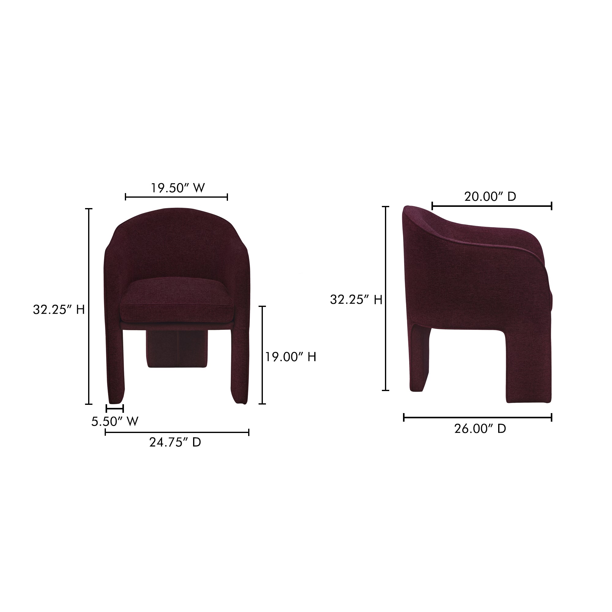 Clara Dining Chair Performance Fabric Dining Room Chairs Moe's    Four Hands, Mid Century Modern Furniture, Old Bones Furniture Company, Old Bones Co, Modern Mid Century, Designer Furniture, Furniture Sale, Warehouse Furniture Sale, Clara Dining Chair Performance Fabric Sale, https://www.oldbonesco.com/