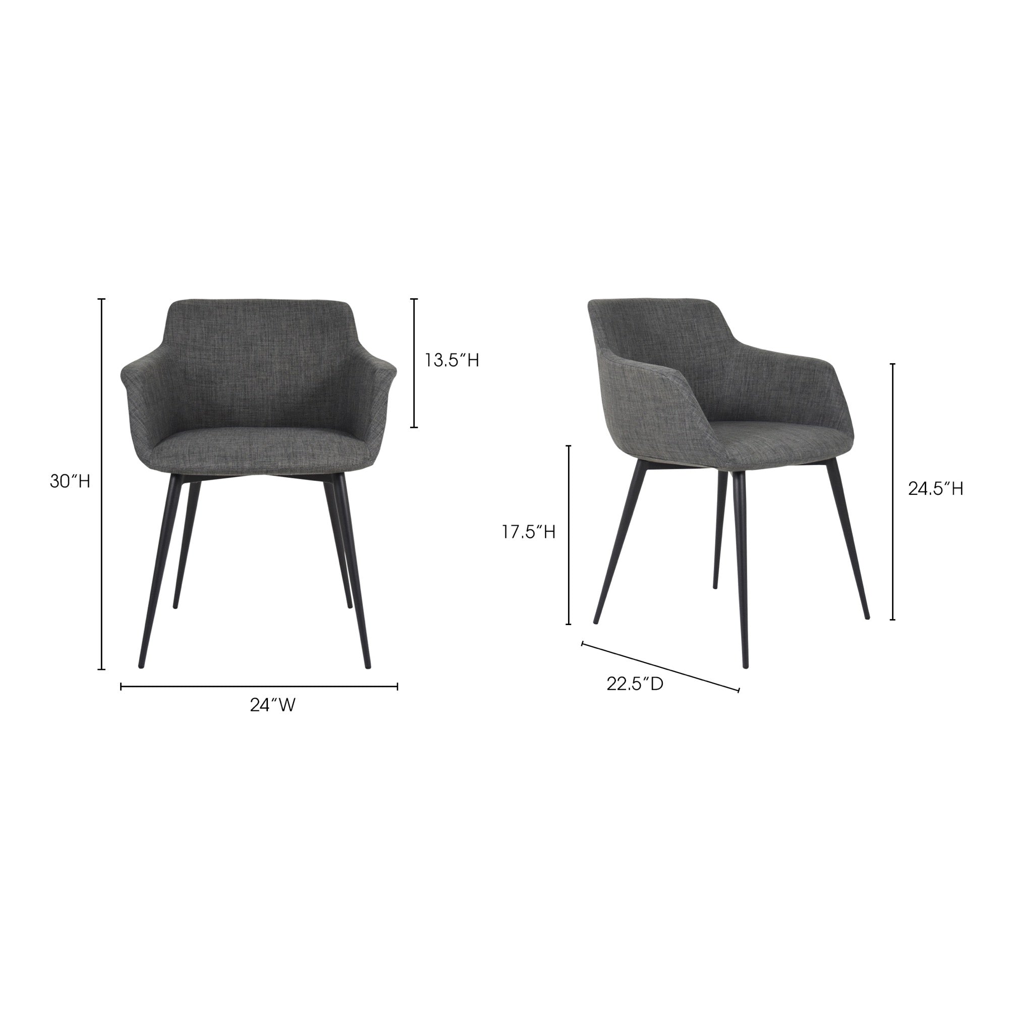 Ronda Arm Chair Dark Grey-Set of Two Dining Chairs Moe's     Dining Chairs,https://www.oldbonesco.com,Mid Century Furniture, Furniture Sale, Old Bones Co, Mid Century Sale, Four Hands Furniture, Sale,Gus, Sale,Perigold Ronda Arm Chair Dark Grey-Set of Two Dining Chairs Sale, Perigold Sale Ronda Arm Chair Dark Grey-Set of Two,Ronda Arm Chair Dark Grey-Set of Two Lulu and Georgia,Burke Decor Sale Ronda Arm Chair Dark Grey-Set of Two, open box furniture,Open Box Ronda Arm Chair Dark Grey-Set of Two