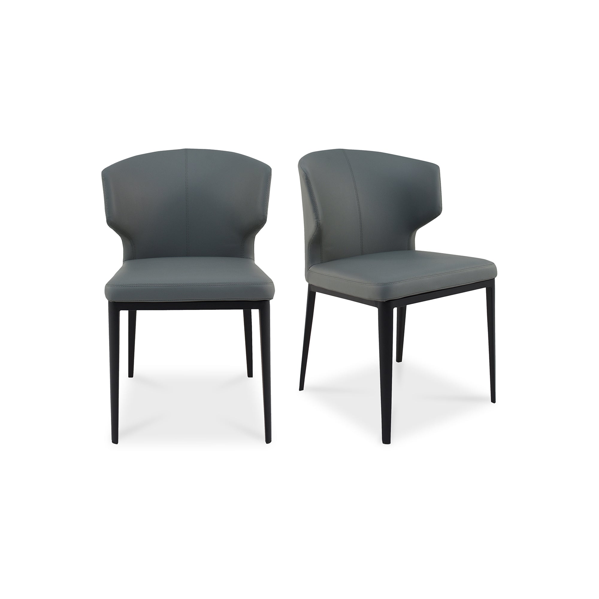 Delaney Side Chair-M2 (Set of 2) GreyChair Moe's Grey   Four Hands, Mid Century Modern Furniture, Old Bones Furniture Company, Old Bones Co, Modern Mid Century, Designer Furniture, Furniture Sale, Warehouse Furniture Sale, Delaney Side Chair-M2 (Set of 2) Sale, https://www.oldbonesco.com/