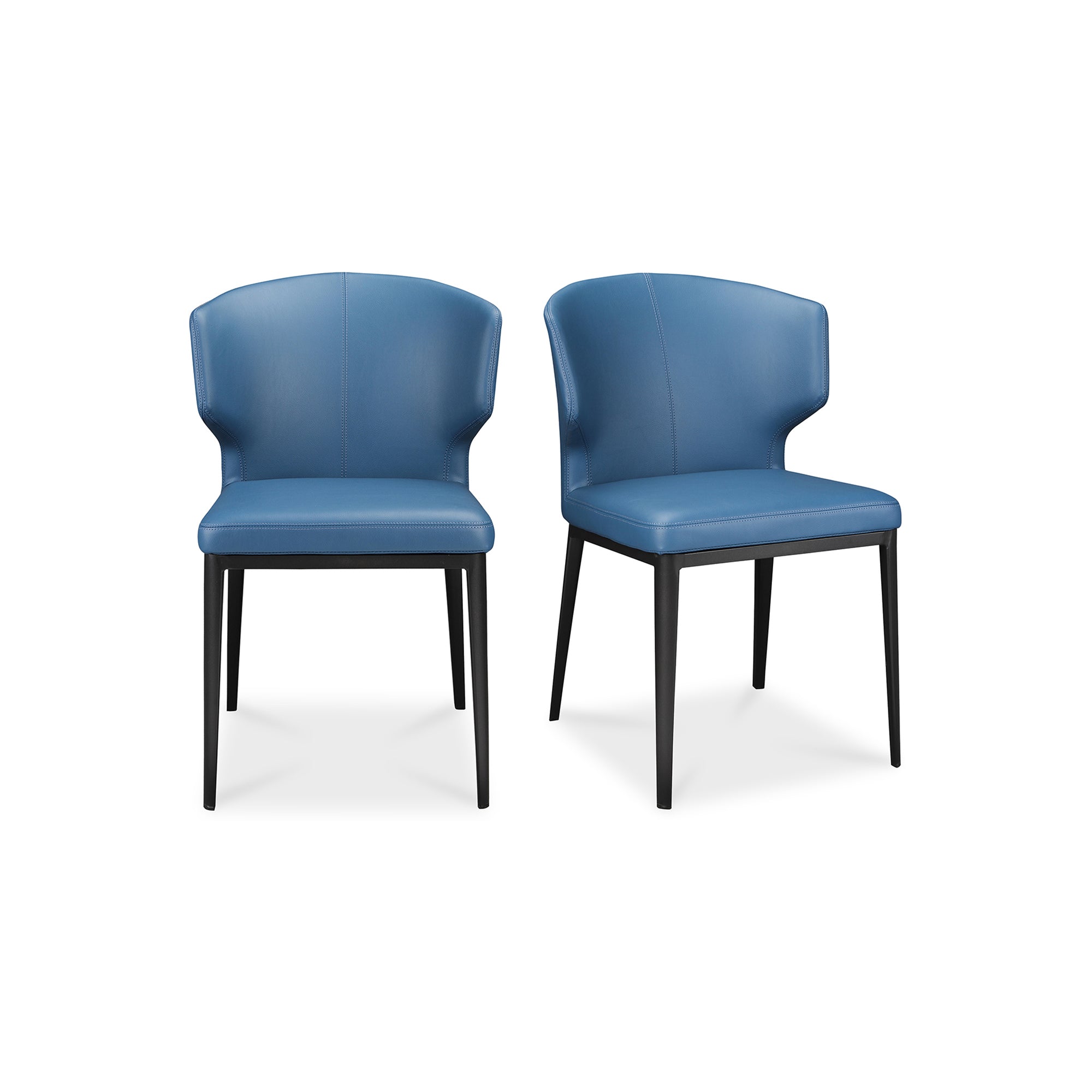 Delaney Side Chair-M2 (Set of 2) Sky BlueChair Moe's Sky Blue   Four Hands, Mid Century Modern Furniture, Old Bones Furniture Company, Old Bones Co, Modern Mid Century, Designer Furniture, Furniture Sale, Warehouse Furniture Sale, Delaney Side Chair-M2 (Set of 2) Sale, https://www.oldbonesco.com/