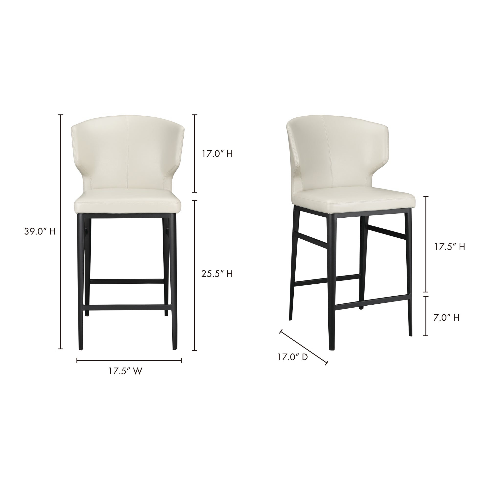 Delaney Counter Stool Counter Stools Moe's    Four Hands, Mid Century Modern Furniture, Old Bones Furniture Company, Old Bones Co, Modern Mid Century, Designer Furniture, Furniture Sale, Warehouse Furniture Sale, Delaney Counter Stool Sale, https://www.oldbonesco.com/