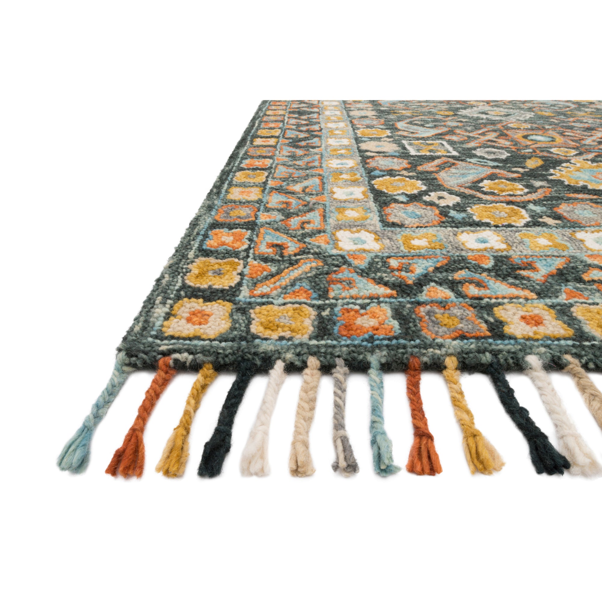 Loloi Elka Denim/Multi 18" x 18" Sample Rug