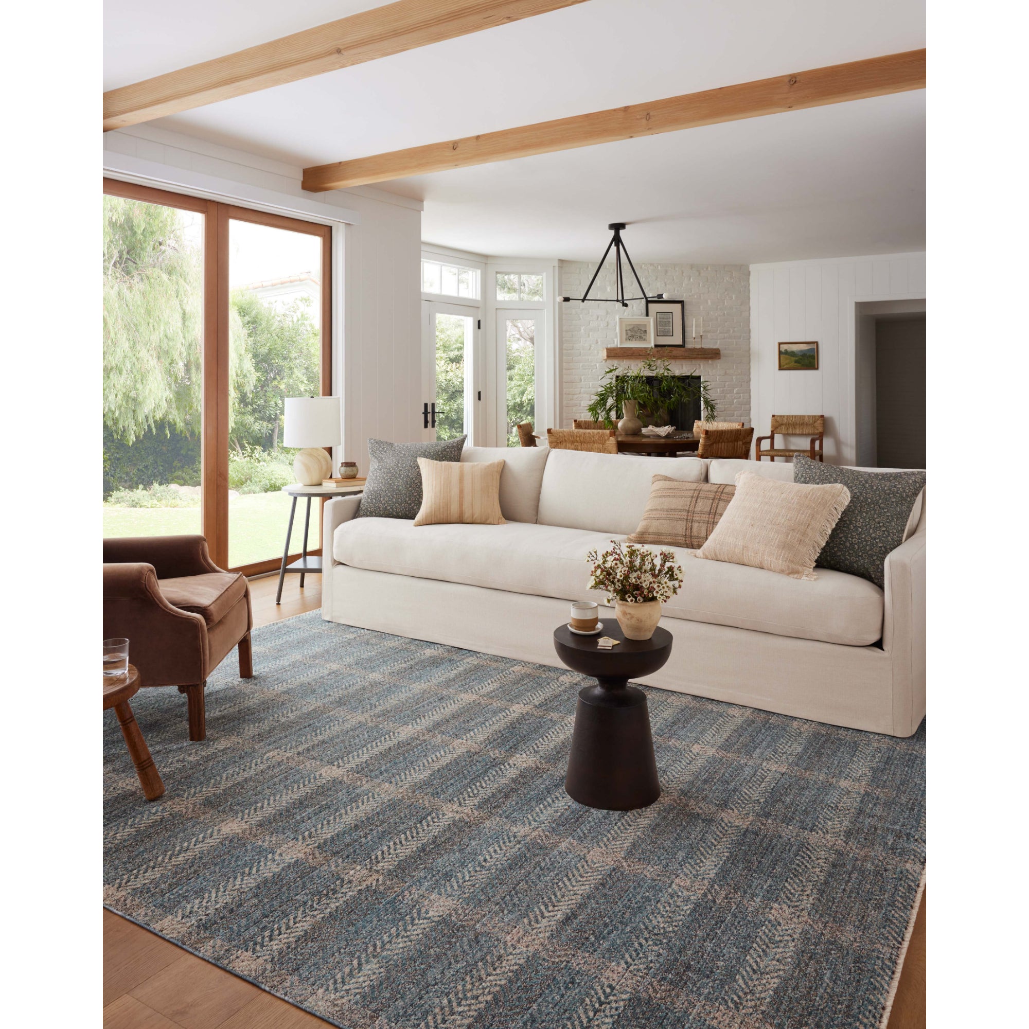 Angela Rose x Loloi Ember Blue/Beige Rug