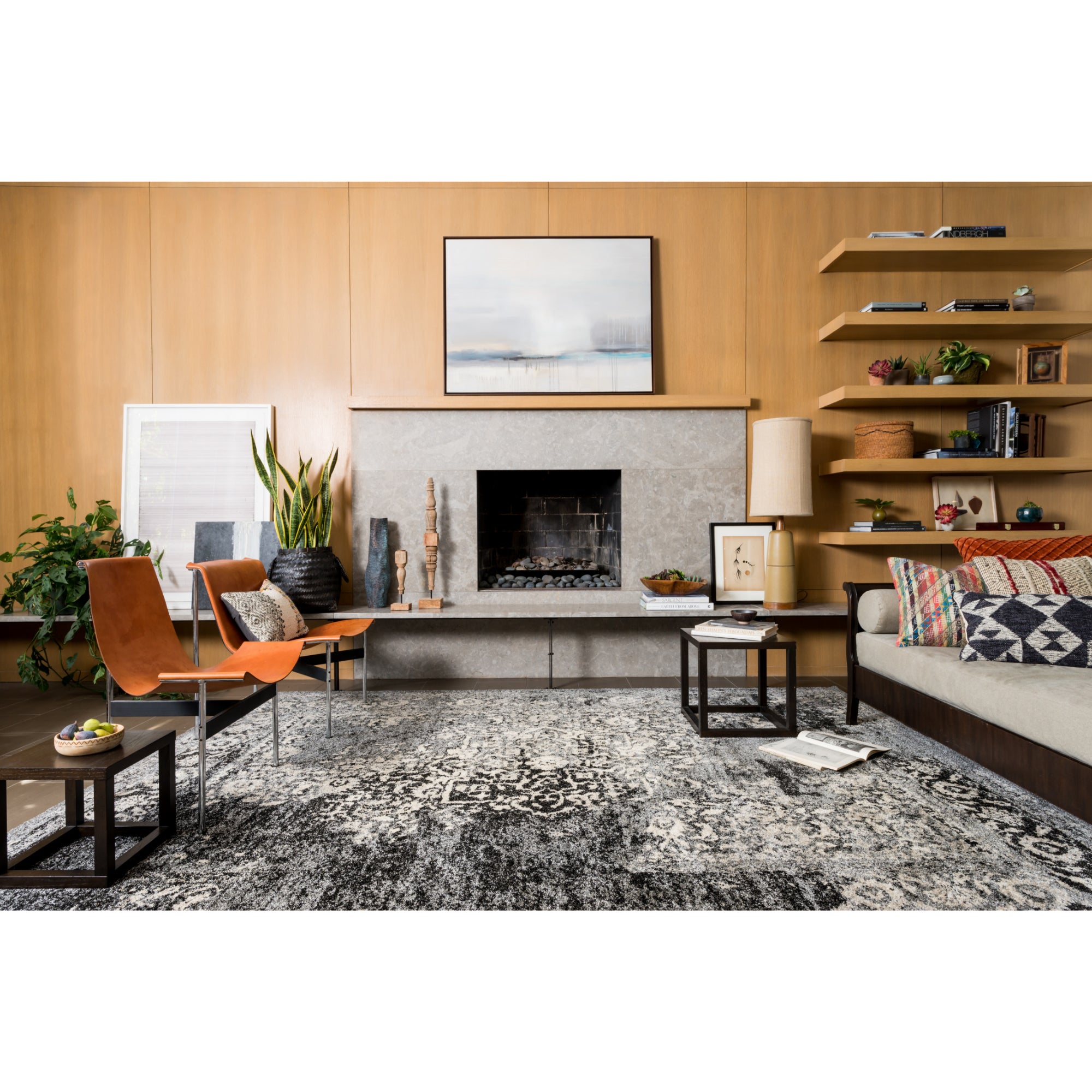 Loloi Emory EB-01 Black/Ivory Rug