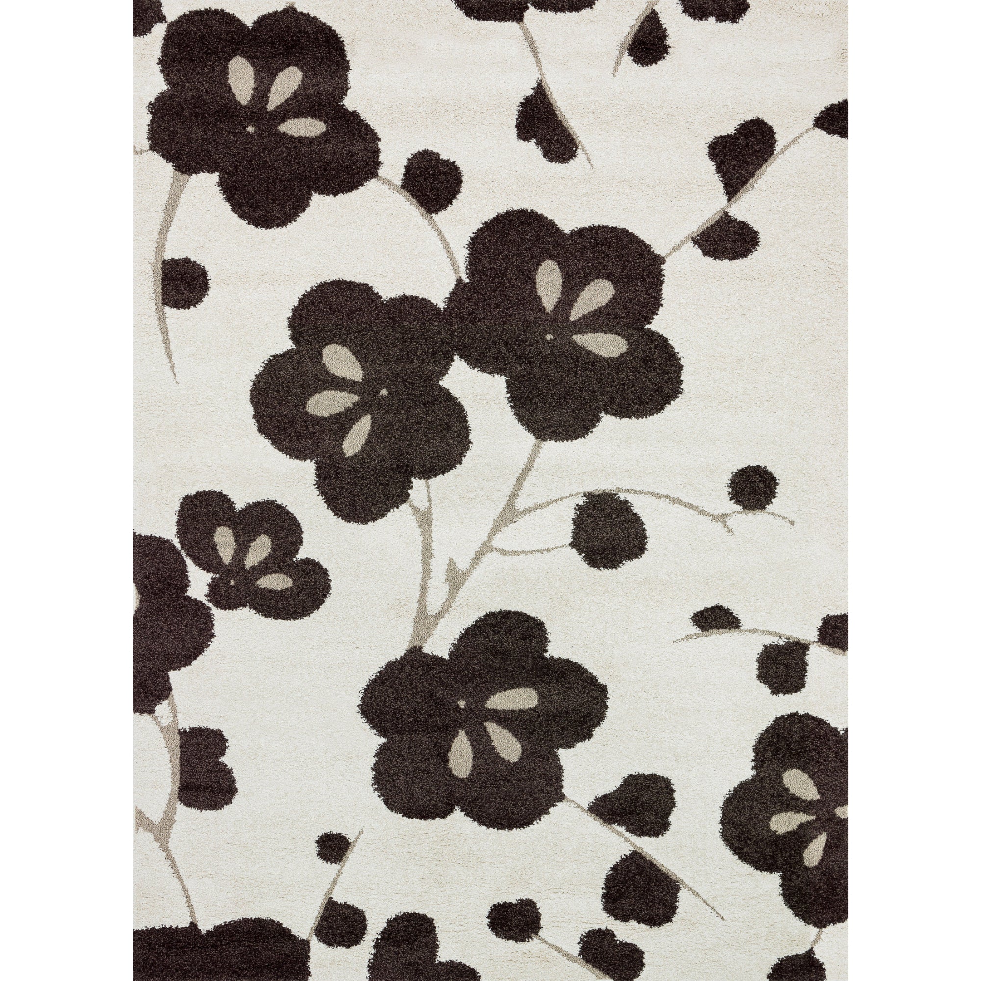 Loloi Enchant Ivory/Expresso 18" x 18" Sample Rug