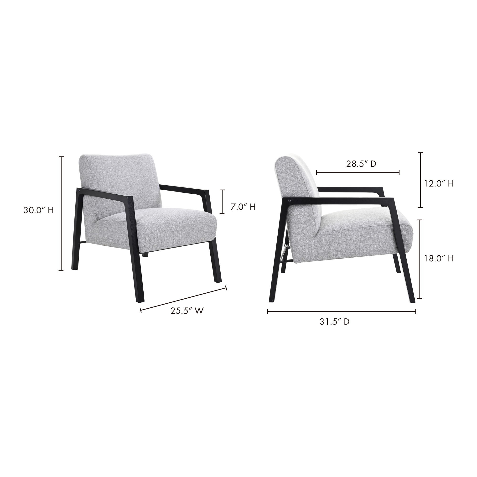 Fox Chair Grey Chairs Moe's    Four Hands, Mid Century Modern Furniture, Old Bones Furniture Company, Old Bones Co, Modern Mid Century, Designer Furniture, Furniture Sale, Warehouse Furniture Sale, Fox Chair Grey Sale, https://www.oldbonesco.com/