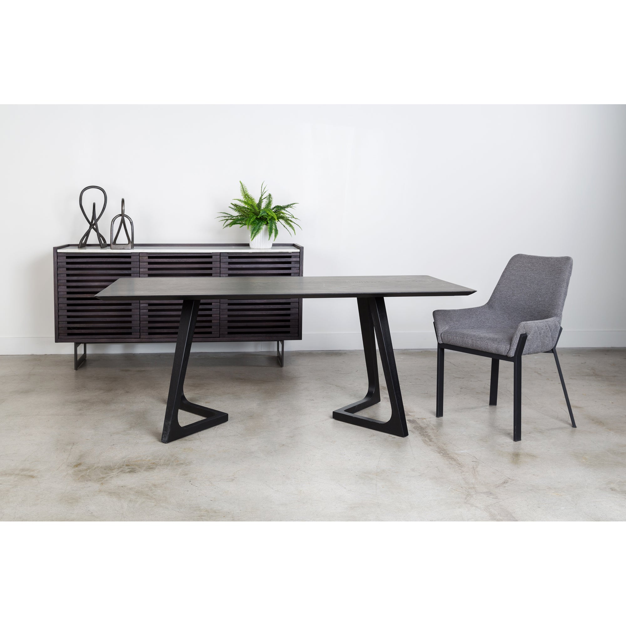 Lloyd Dining Chair Dark Grey - Set of Two Dining Chairs Moe's    Four Hands, Mid Century Modern Furniture, Old Bones Furniture Company, Old Bones Co, Modern Mid Century, Designer Furniture, Furniture Sale, Warehouse Furniture Sale, Lloyd Dining Chair Dark Grey - Set of Two Sale, https://www.oldbonesco.com/