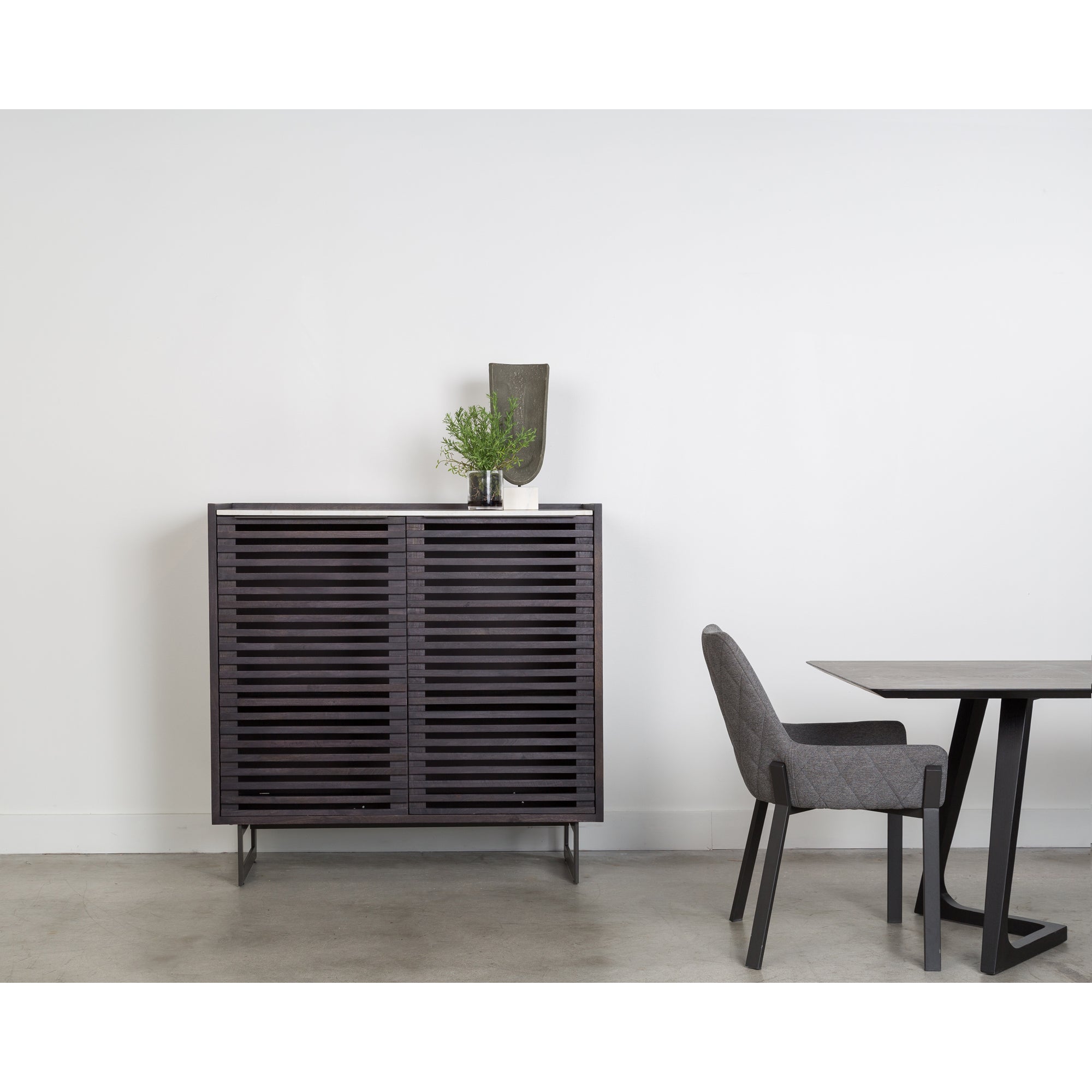 Lloyd Dining Chair Dark Grey - Set of Two Dining Chairs Moe's    Four Hands, Mid Century Modern Furniture, Old Bones Furniture Company, Old Bones Co, Modern Mid Century, Designer Furniture, Furniture Sale, Warehouse Furniture Sale, Lloyd Dining Chair Dark Grey - Set of Two Sale, https://www.oldbonesco.com/