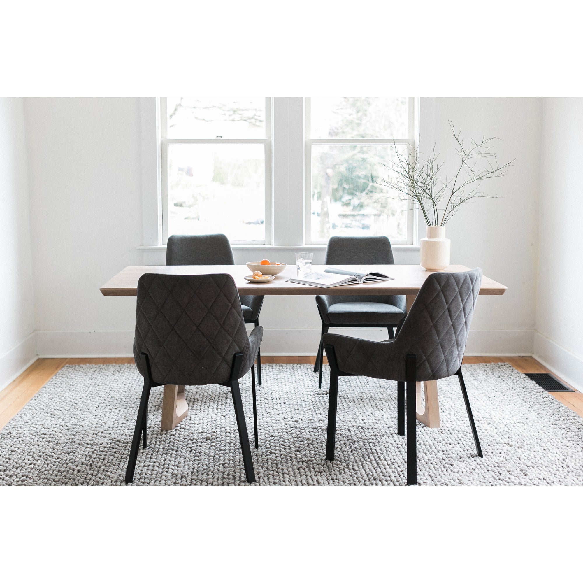 Lloyd Dining Chair Dark Grey - Set of Two Dining Chairs Moe's    Four Hands, Mid Century Modern Furniture, Old Bones Furniture Company, Old Bones Co, Modern Mid Century, Designer Furniture, Furniture Sale, Warehouse Furniture Sale, Lloyd Dining Chair Dark Grey - Set of Two Sale, https://www.oldbonesco.com/