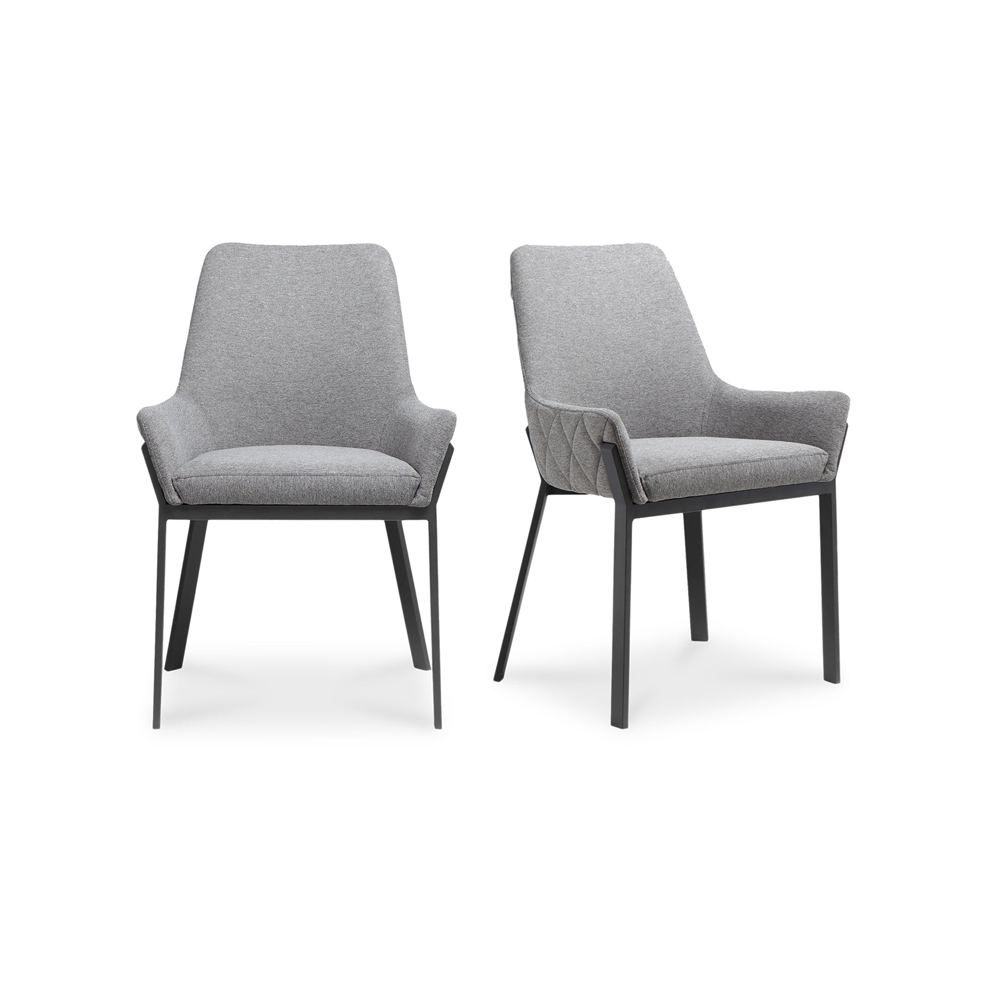 Lloyd Dining Chair Dark Grey - Set of Two Dining Chairs Moe's    Four Hands, Mid Century Modern Furniture, Old Bones Furniture Company, Old Bones Co, Modern Mid Century, Designer Furniture, Furniture Sale, Warehouse Furniture Sale, Lloyd Dining Chair Dark Grey - Set of Two Sale, https://www.oldbonesco.com/