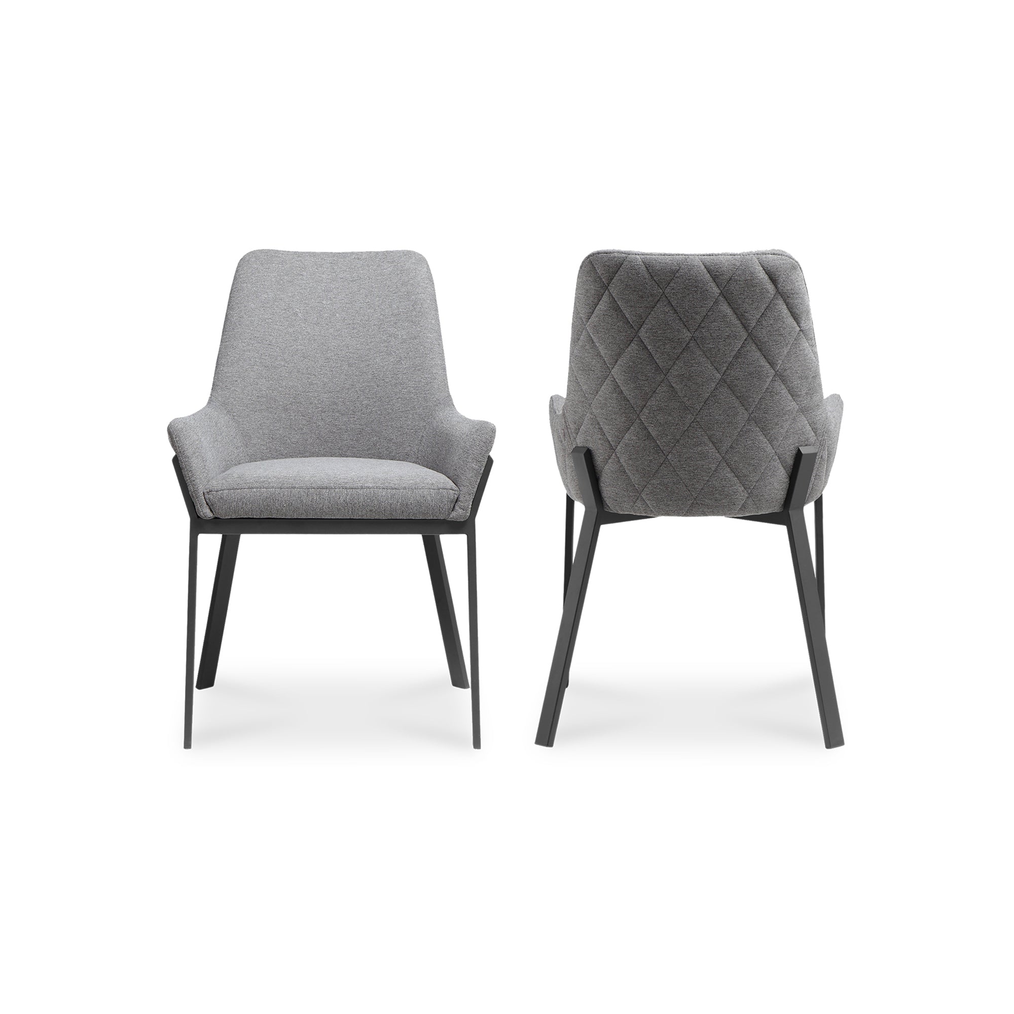 Lloyd Dining Chair Dark Grey - Set of Two Dining Chairs Moe's    Four Hands, Mid Century Modern Furniture, Old Bones Furniture Company, Old Bones Co, Modern Mid Century, Designer Furniture, Furniture Sale, Warehouse Furniture Sale, Lloyd Dining Chair Dark Grey - Set of Two Sale, https://www.oldbonesco.com/