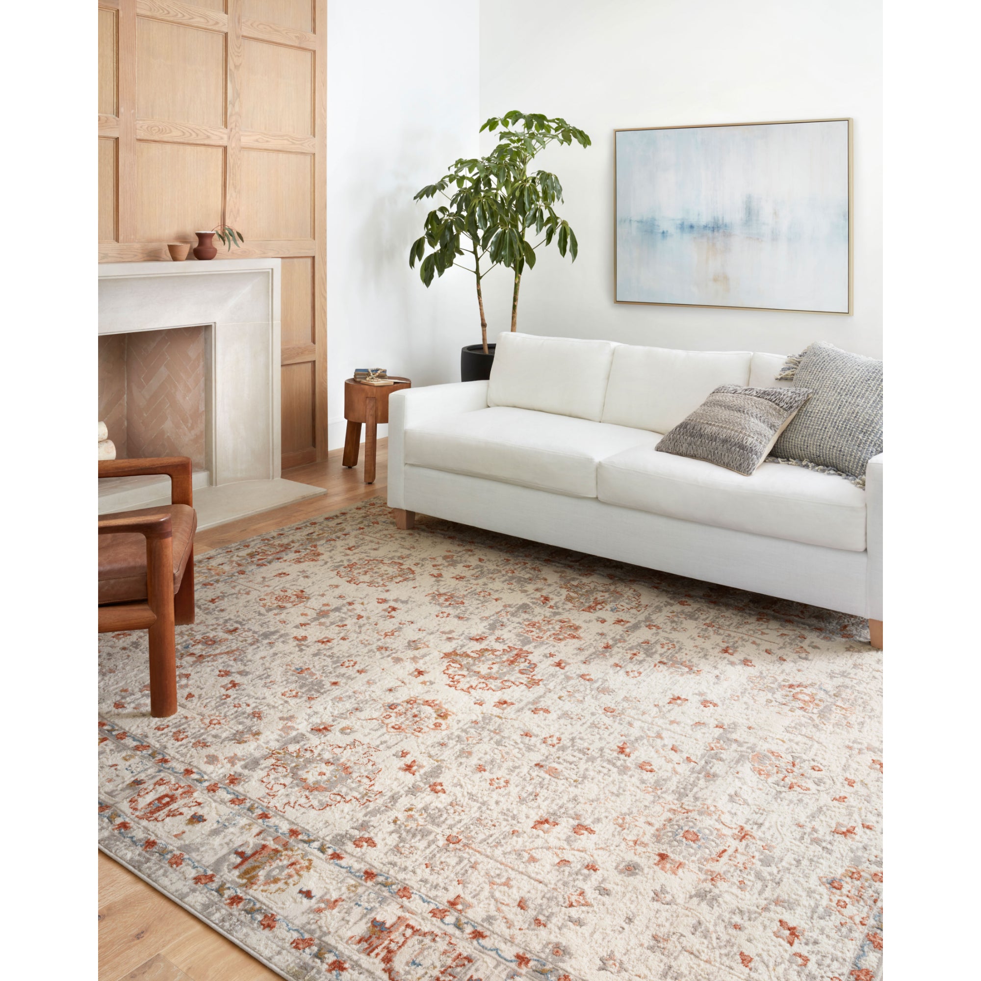 Loloi Estelle Ivory/Rust Rug