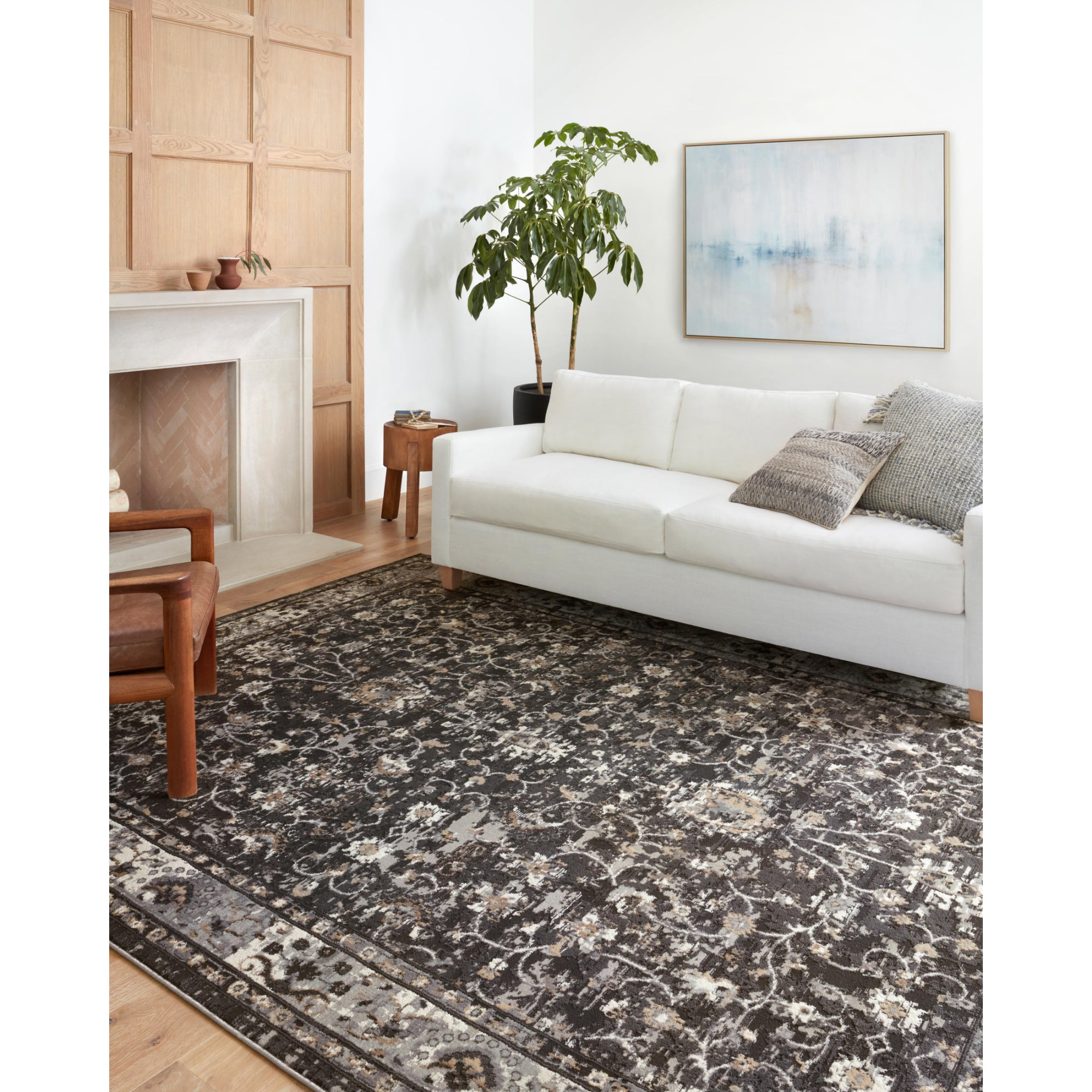 Loloi Estelle Charcoal/Grey 18" x 18" Sample Rug