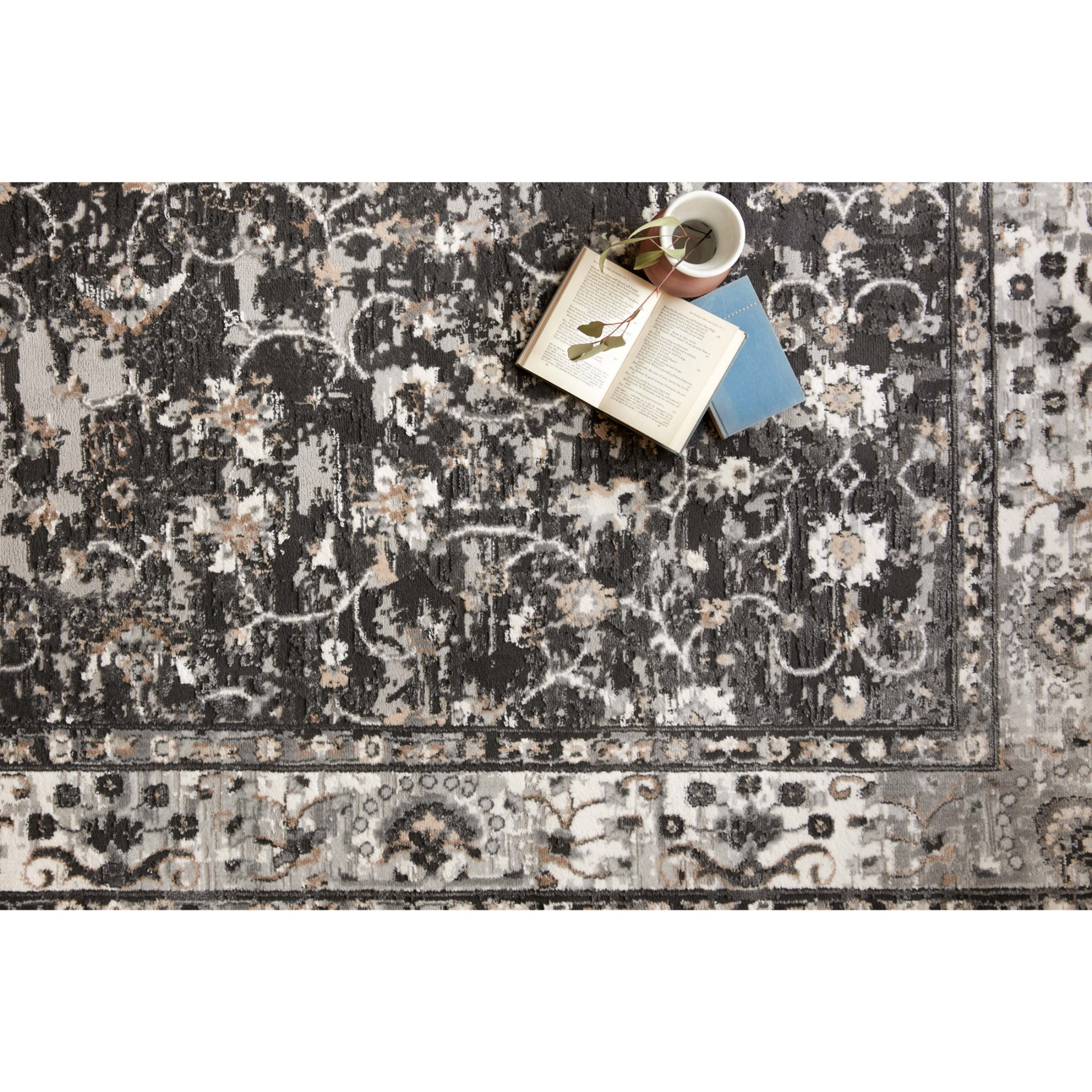 Loloi Estelle Charcoal/Grey 18" x 18" Sample Rug