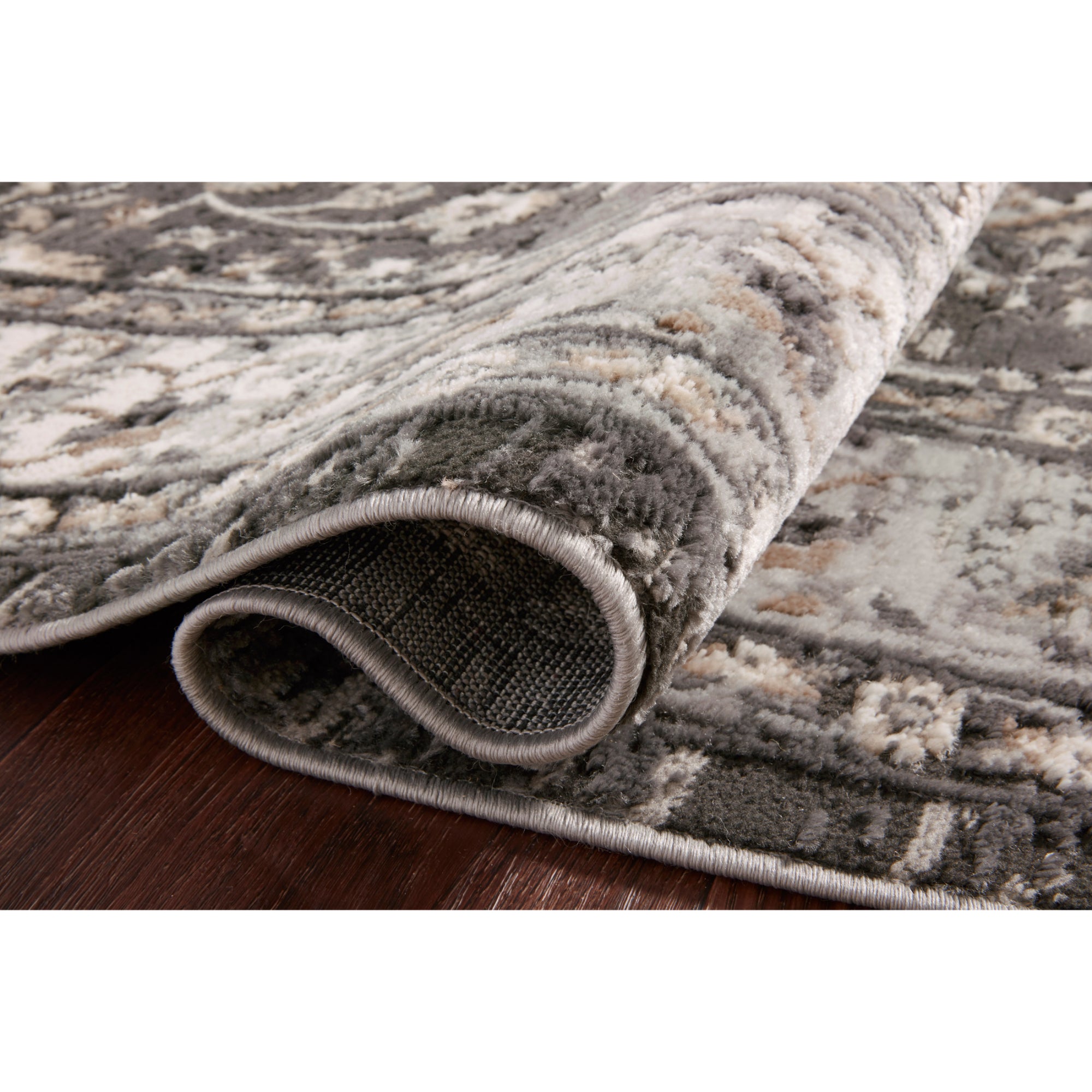 Loloi Estelle Charcoal/Grey 18" x 18" Sample Rug