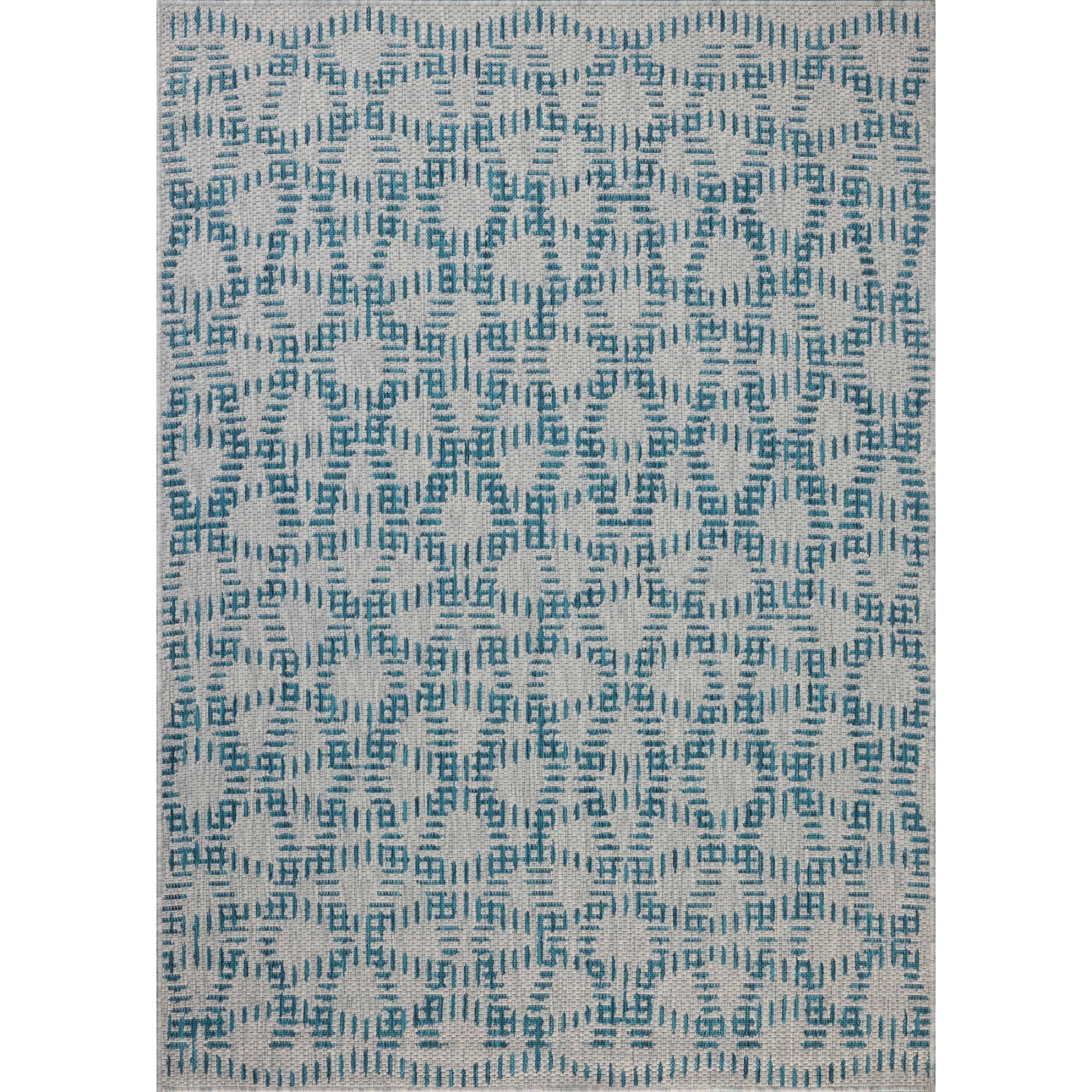 Loloi Easton Fog/Teal Rug