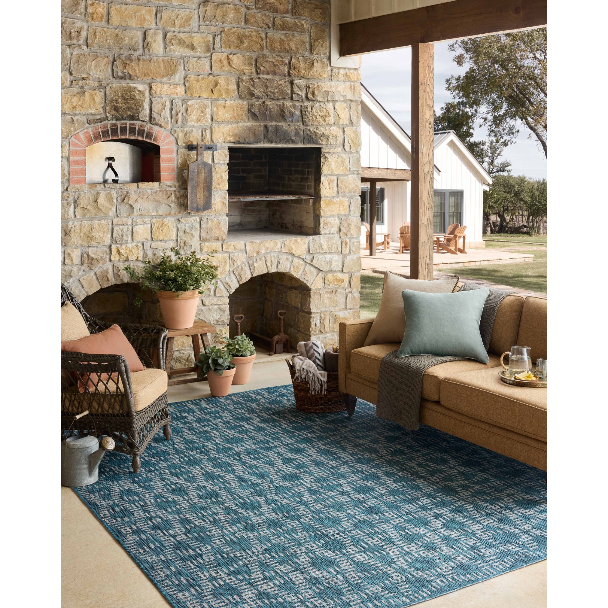 Loloi Easton Fog/Teal Rug