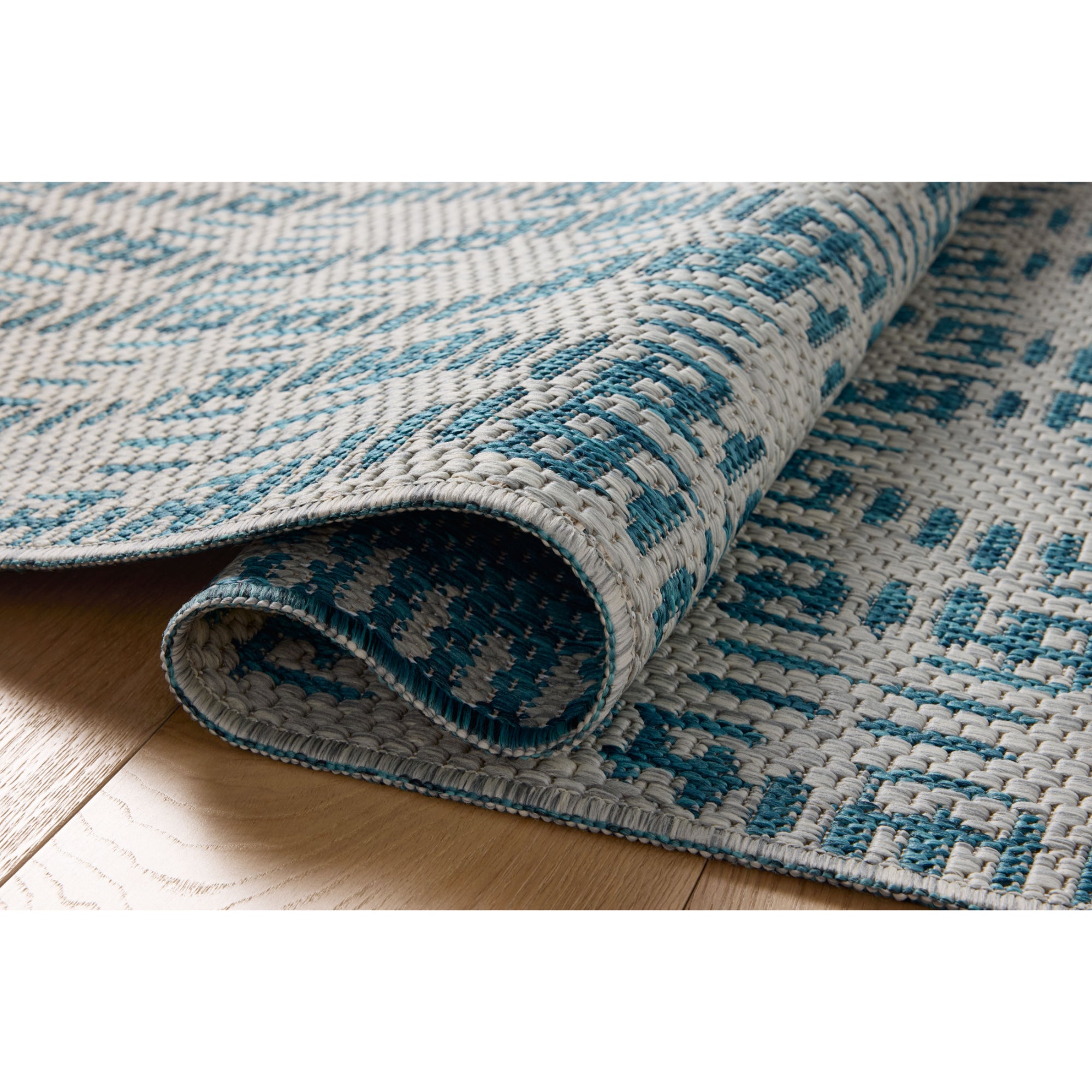 Loloi Easton Fog/Teal Rug