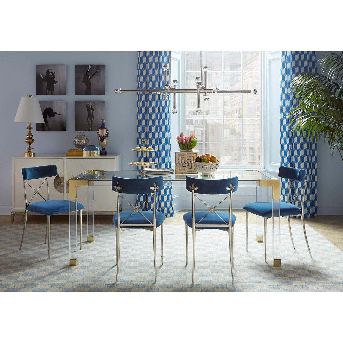 Checkerboard Small Scale Flatweave Rug