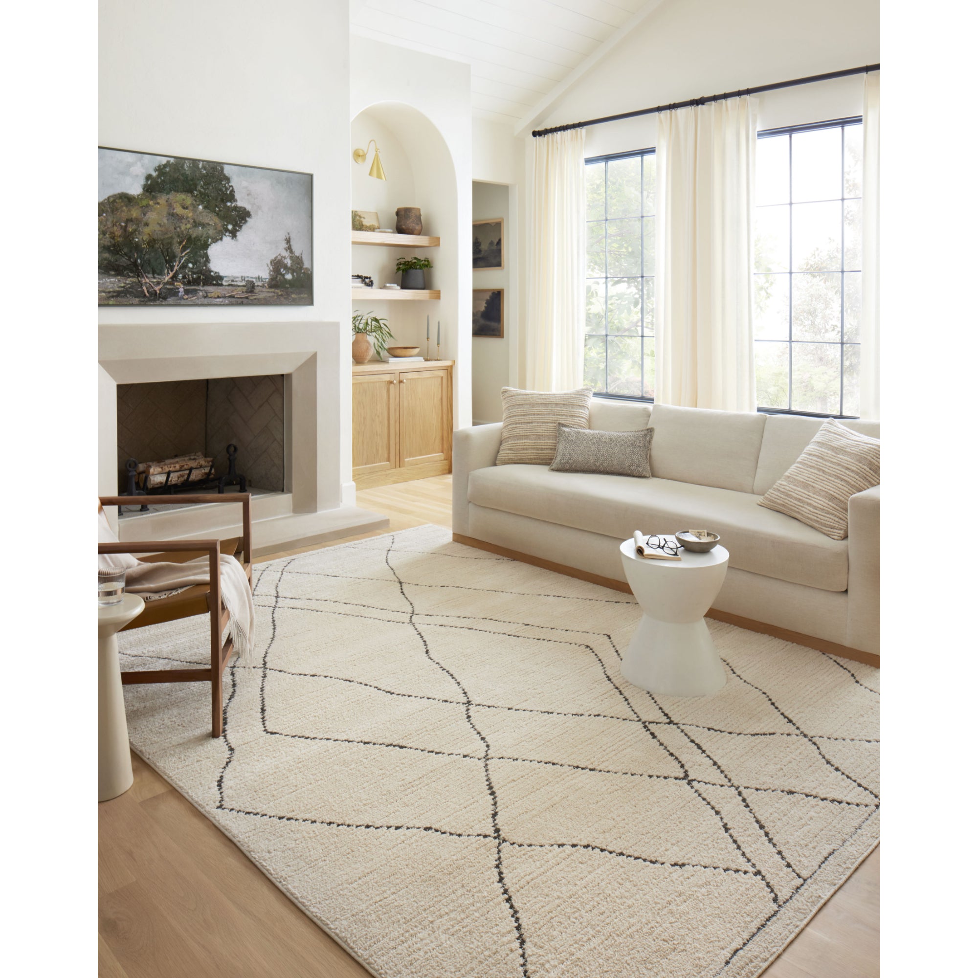 Loloi Fabian Ivory/Charcoal Rug