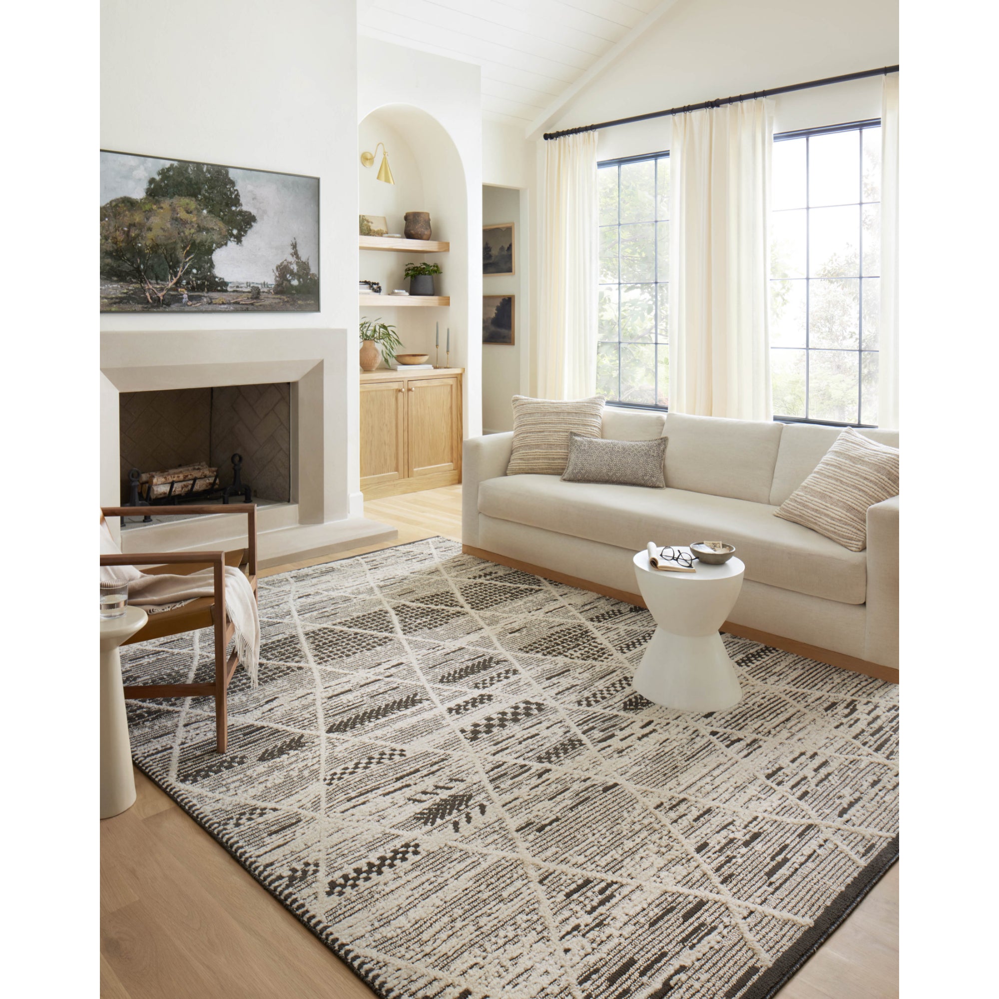 Loloi Fabian FAB-03 Charcoal/Ivory Rug