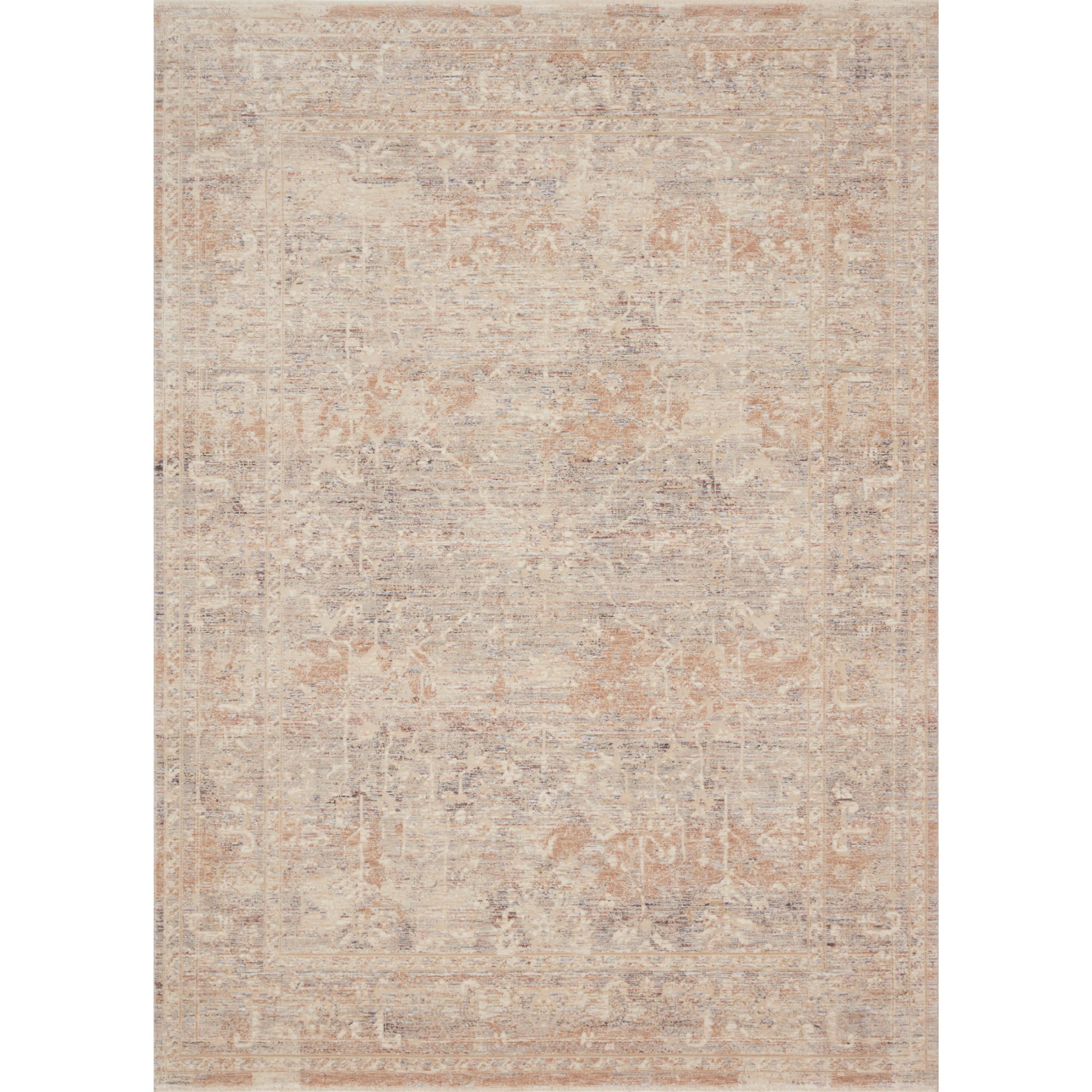 Loloi Faye Beige/Blue 18" x 18" Sample Rug