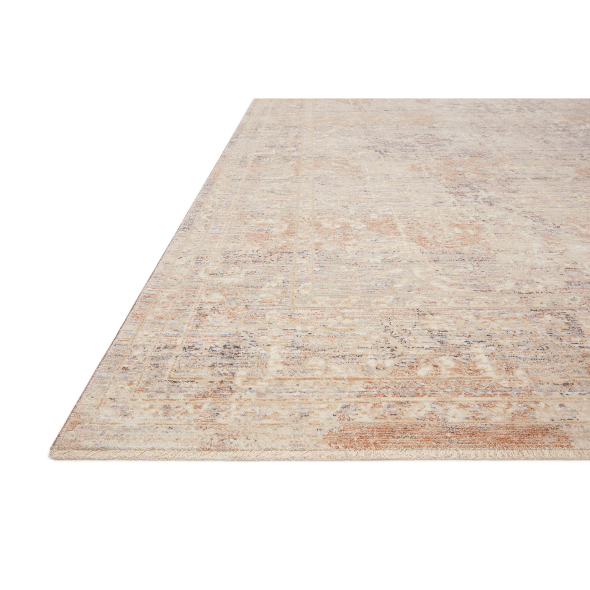 Loloi Faye Beige/Blue 18" x 18" Sample Rug