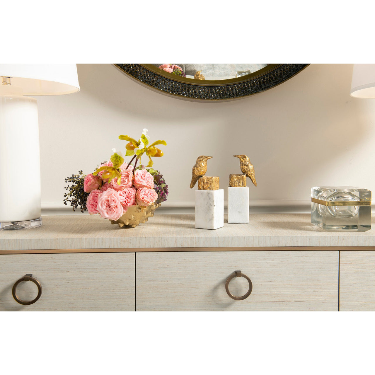 Finch Statue - Set of 2