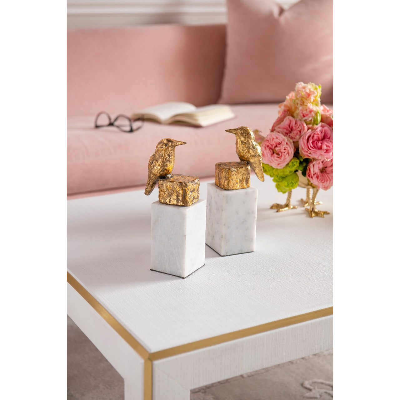 Finch Statue - Set of 2