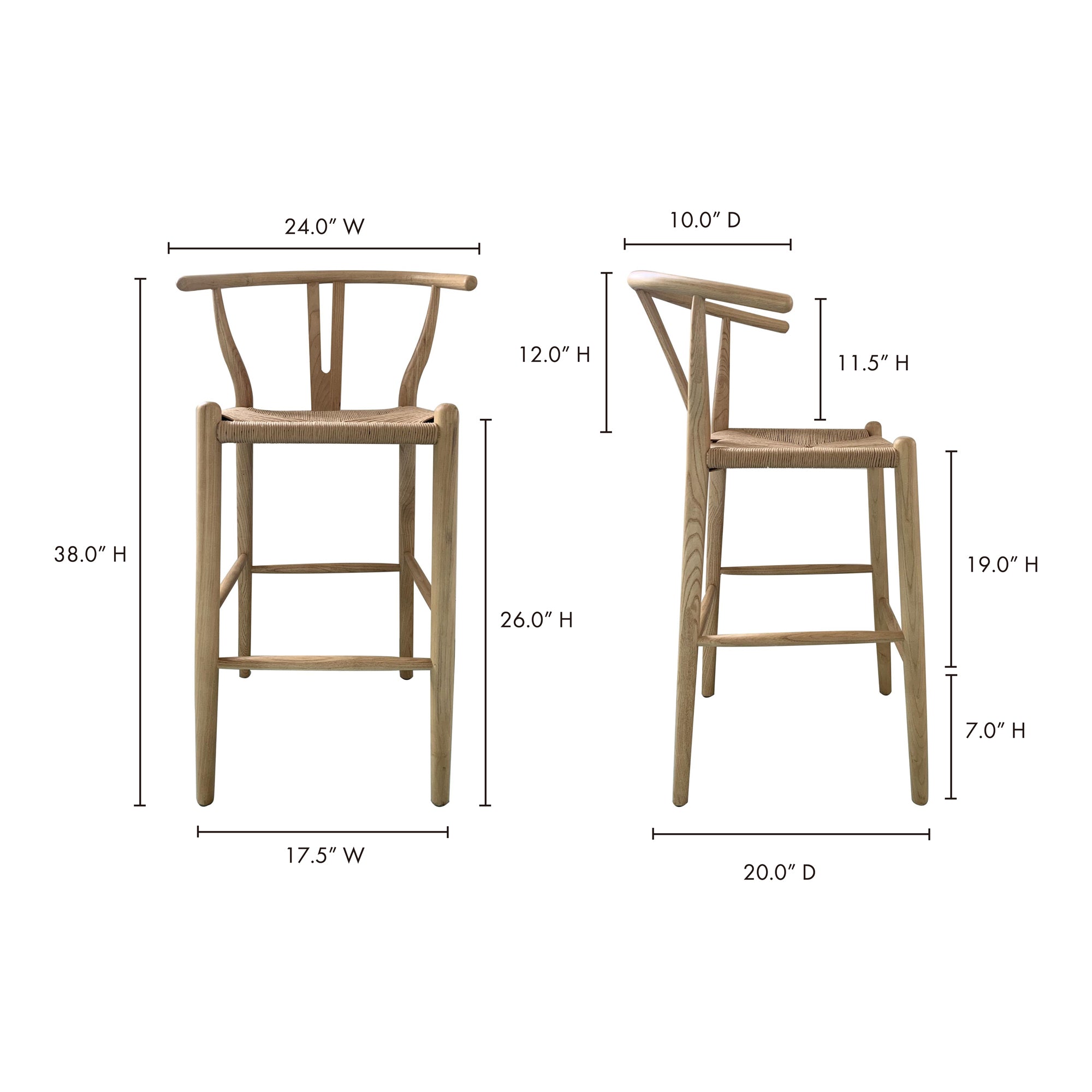 Ventana Counter Stool Counter Stools Moe's    Four Hands, Mid Century Modern Furniture, Old Bones Furniture Company, Old Bones Co, Modern Mid Century, Designer Furniture, Furniture Sale, Warehouse Furniture Sale, Ventana Counter Stool Sale, https://www.oldbonesco.com/