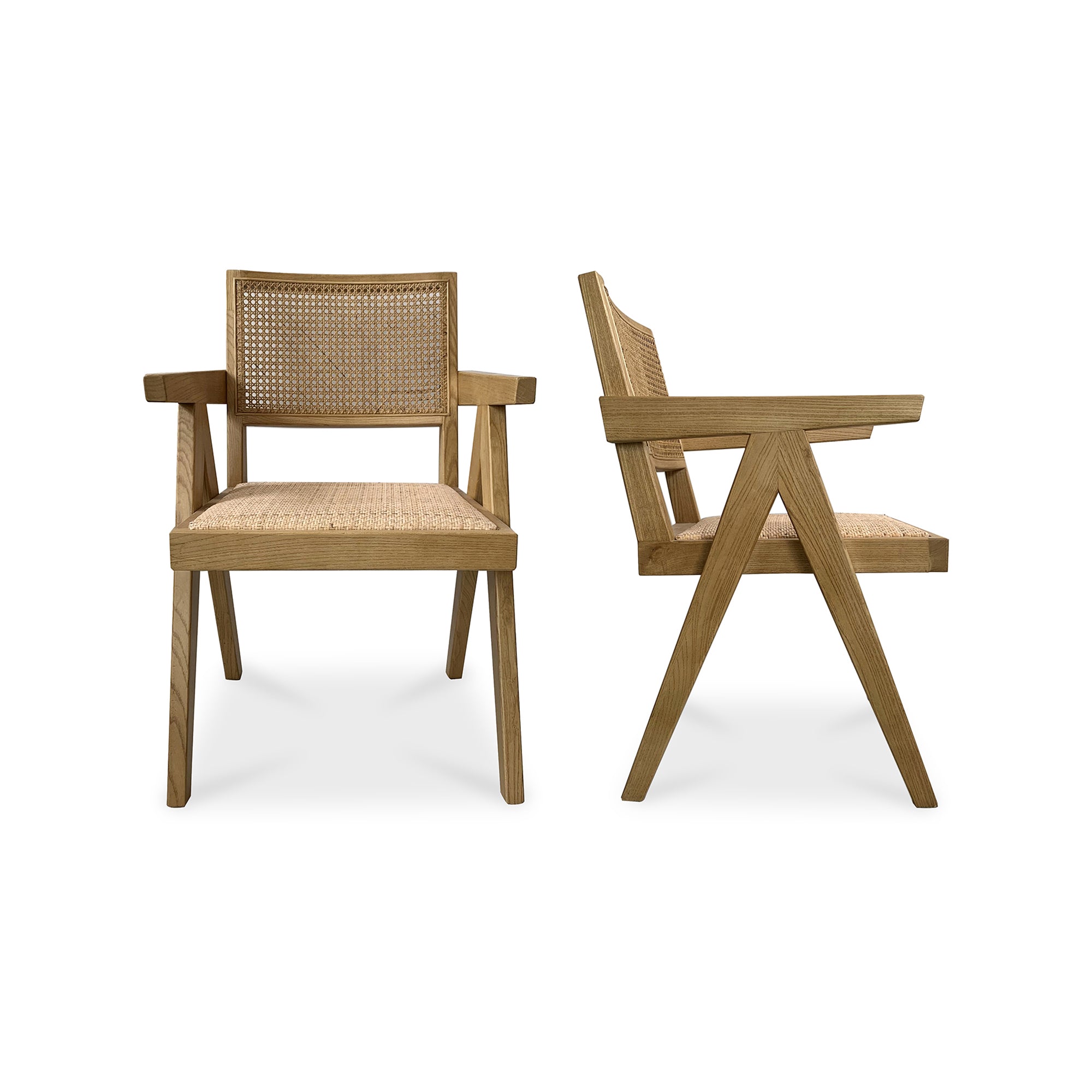 Takashi Chair - Set of 2 NaturalChair Moe's Natural   Four Hands, Mid Century Modern Furniture, Old Bones Furniture Company, Old Bones Co, Modern Mid Century, Designer Furniture, Furniture Sale, Warehouse Furniture Sale, Takashi Chair - Set of 2 Sale, https://www.oldbonesco.com/