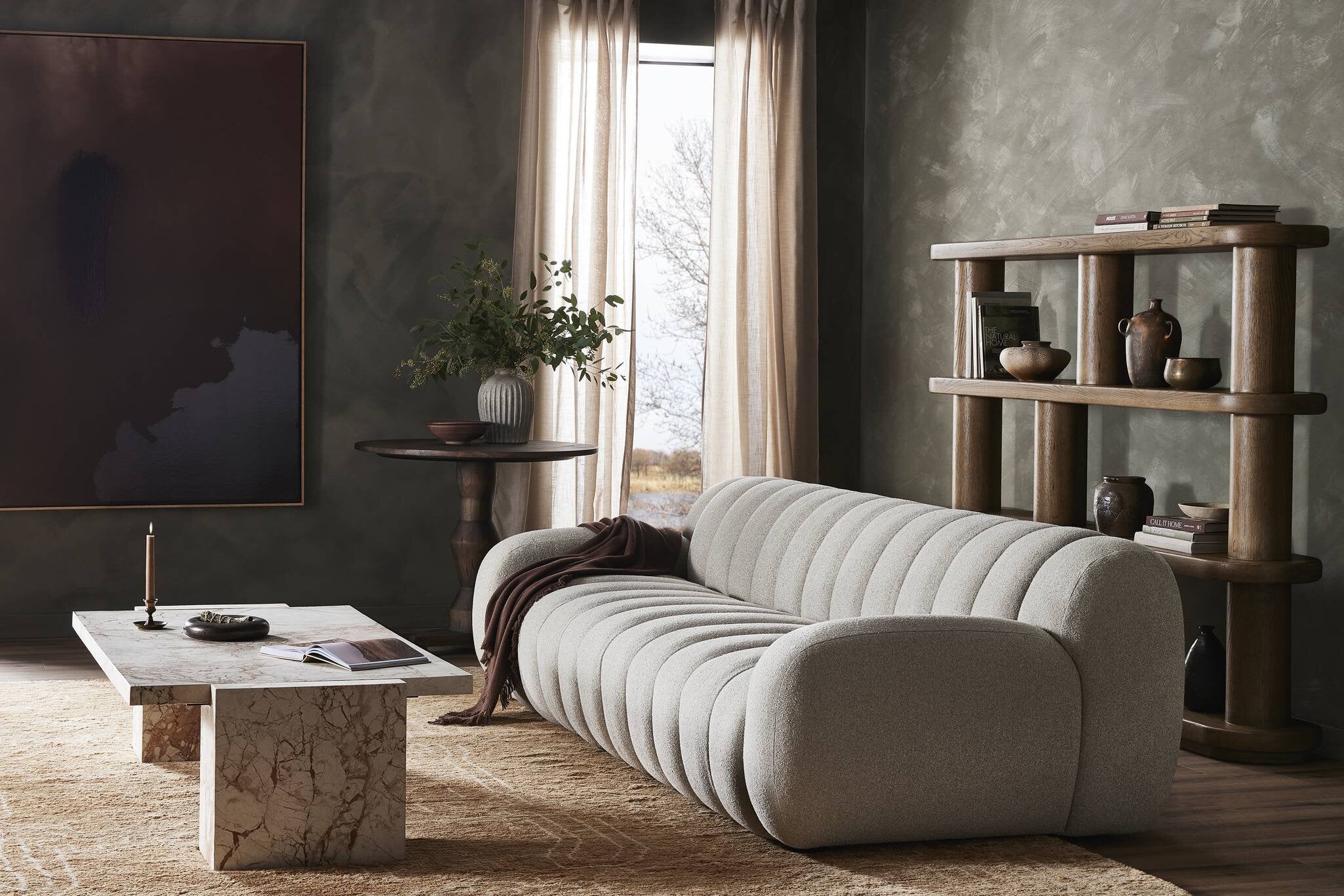 Romano Coffee Table - Desert Taupe Marble Coffee Tables Four Hands     Coffee Tables,https://www.oldbonesco.com,Mid Century Furniture, Furniture Sale, Old Bones Co, Mid Century Sale, Four Hands Furniture, Sale,Gus, Sale,Perigold Romano Coffee Table - Desert Taupe Marble Coffee Tables Sale, Perigold Sale Romano Coffee Table - Desert Taupe Marble,Romano Coffee Table - Desert Taupe Marble Lulu and Georgia,Burke Decor Sale Romano Coffee Table - Desert Taupe Marble, open box furniture,Open Box Romano Coffee Tabl