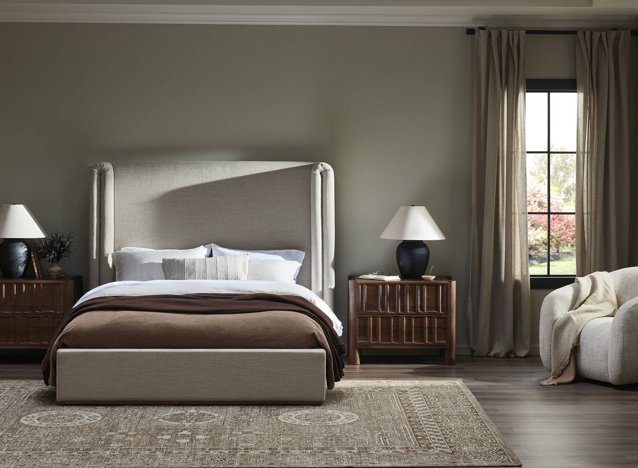Octavia Bed - Alcala Taupe Beds Four Hands     Beds,https://www.oldbonesco.com,Mid Century Furniture, Furniture Sale, Old Bones Co, Mid Century Sale, Four Hands Furniture, Sale,Gus, Sale,Perigold Octavia Bed - Alcala Taupe Beds Sale, Perigold Sale Octavia Bed - Alcala Taupe,Octavia Bed - Alcala Taupe Lulu and Georgia,Burke Decor Sale Octavia Bed - Alcala Taupe, open box furniture,Open Box Octavia Bed - Alcala Taupe