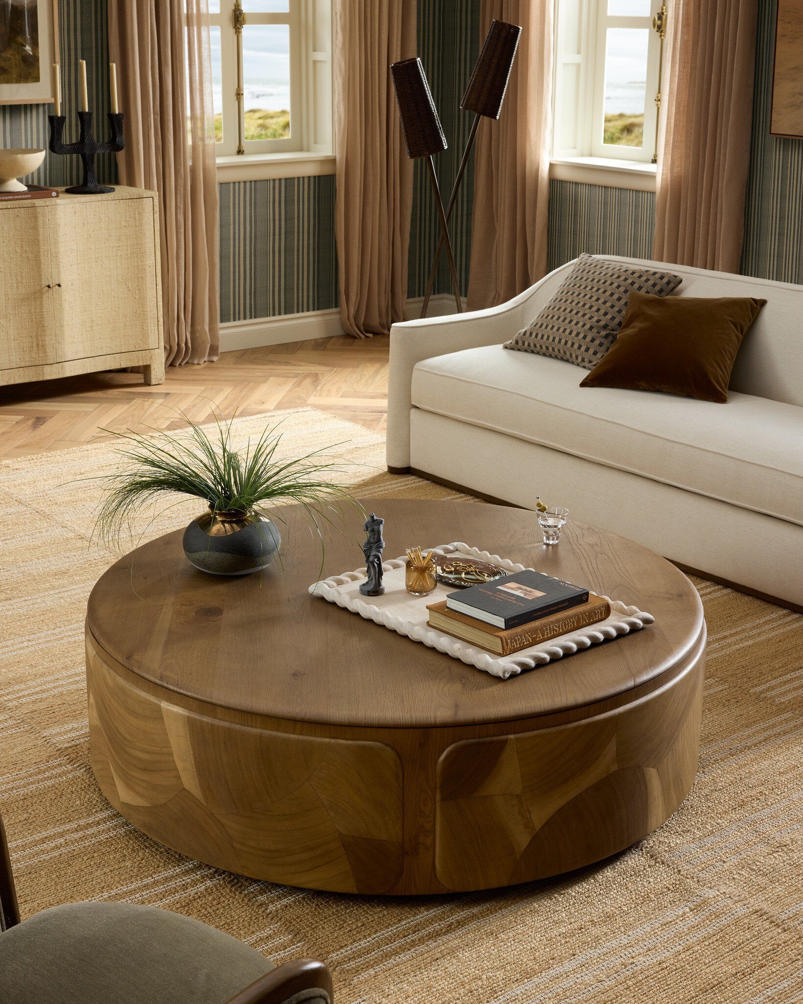 Marlena Coffee Table - Smoked American Oak Veneer