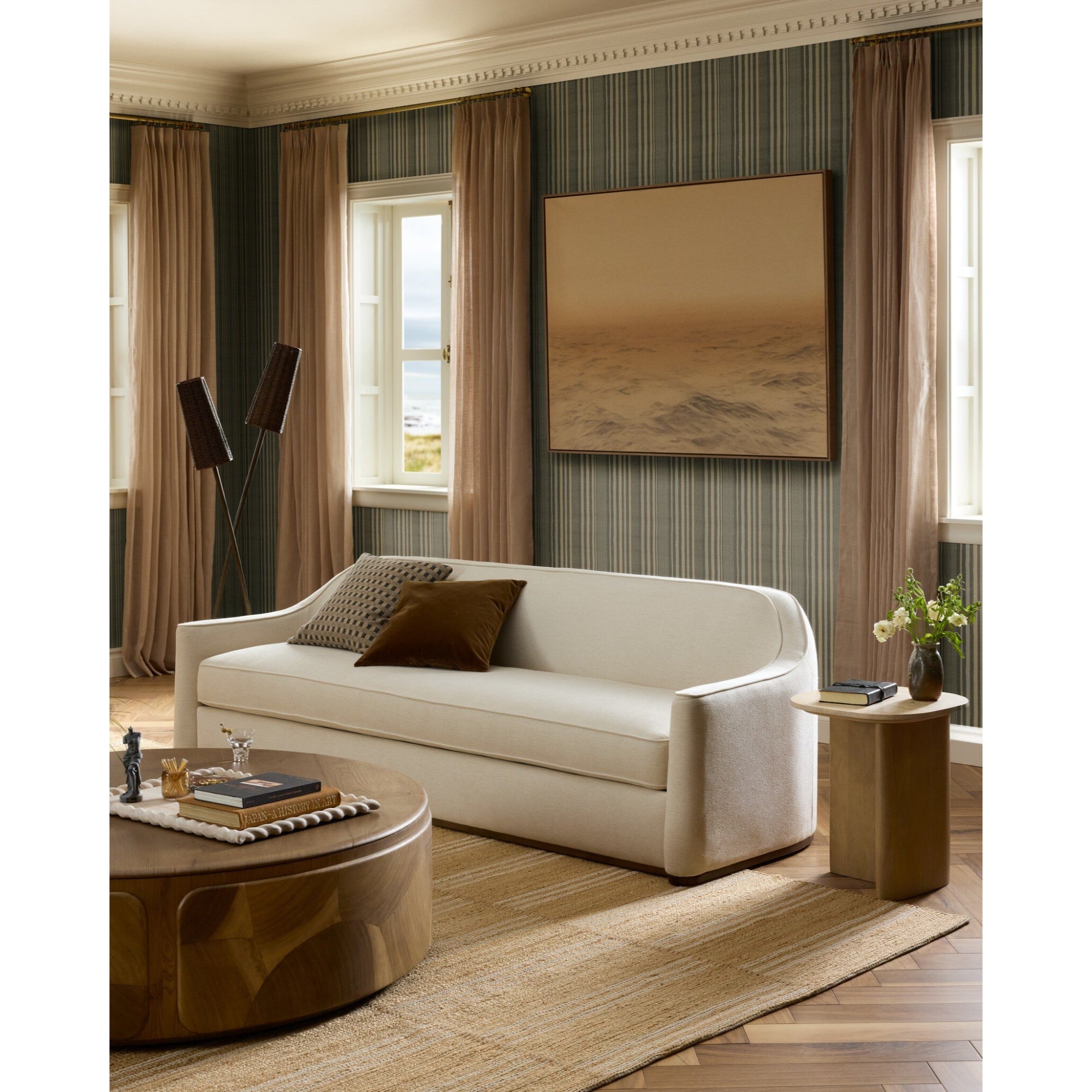 Chella 96" Sofa - Laughlin Bone