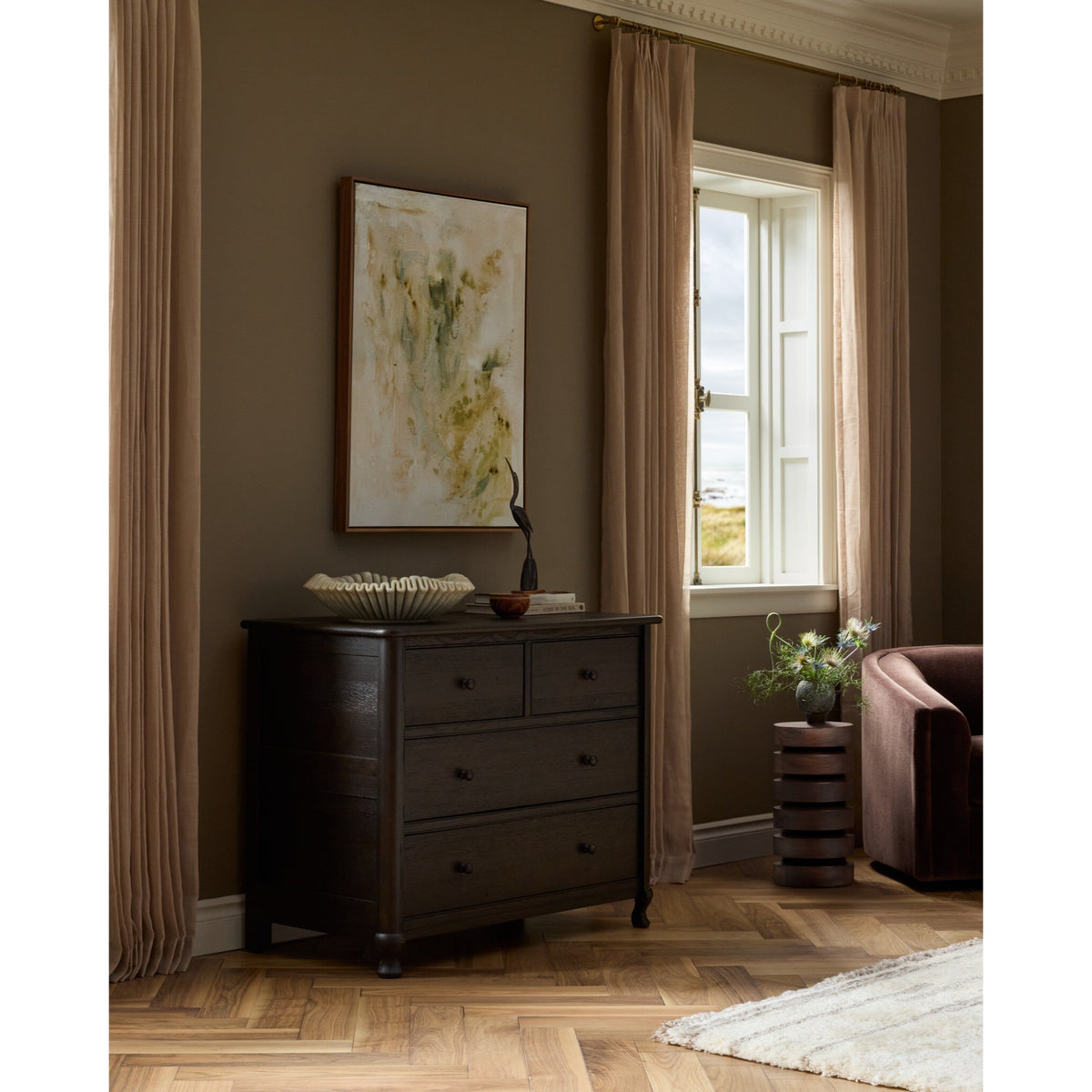 Jett End Table - Rustic Mango