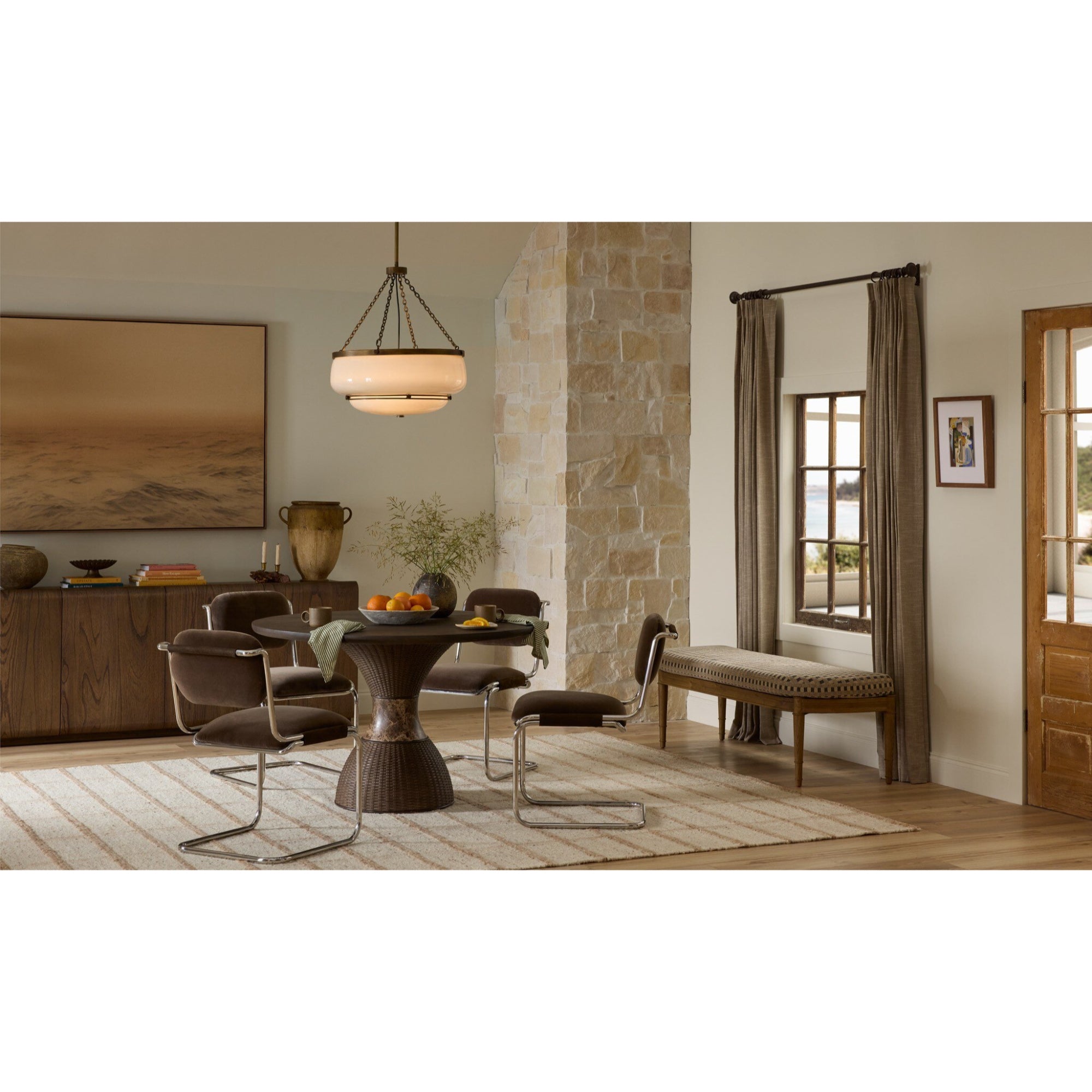 Arlet Sideboard - Stained Saddle Brown Mindi Veneer