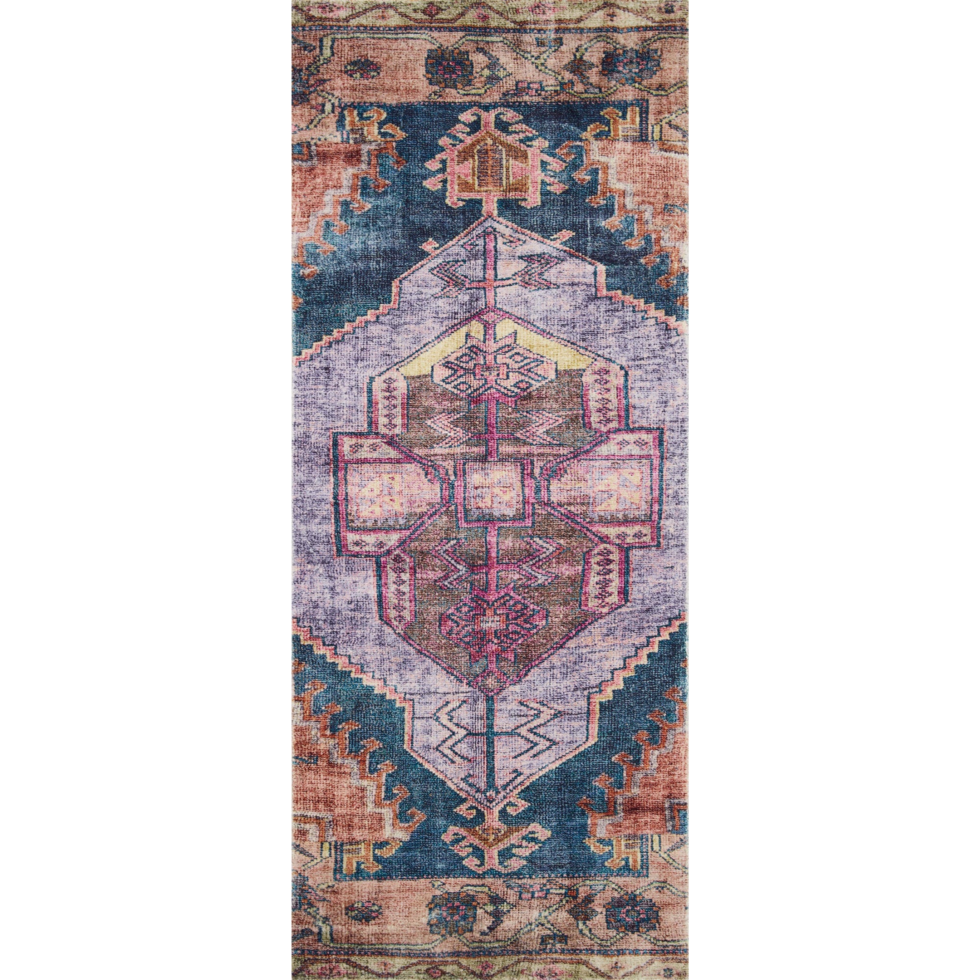 Loloi Fiona Purple/Multi 2'-0" x 5'-0" Accent Rug