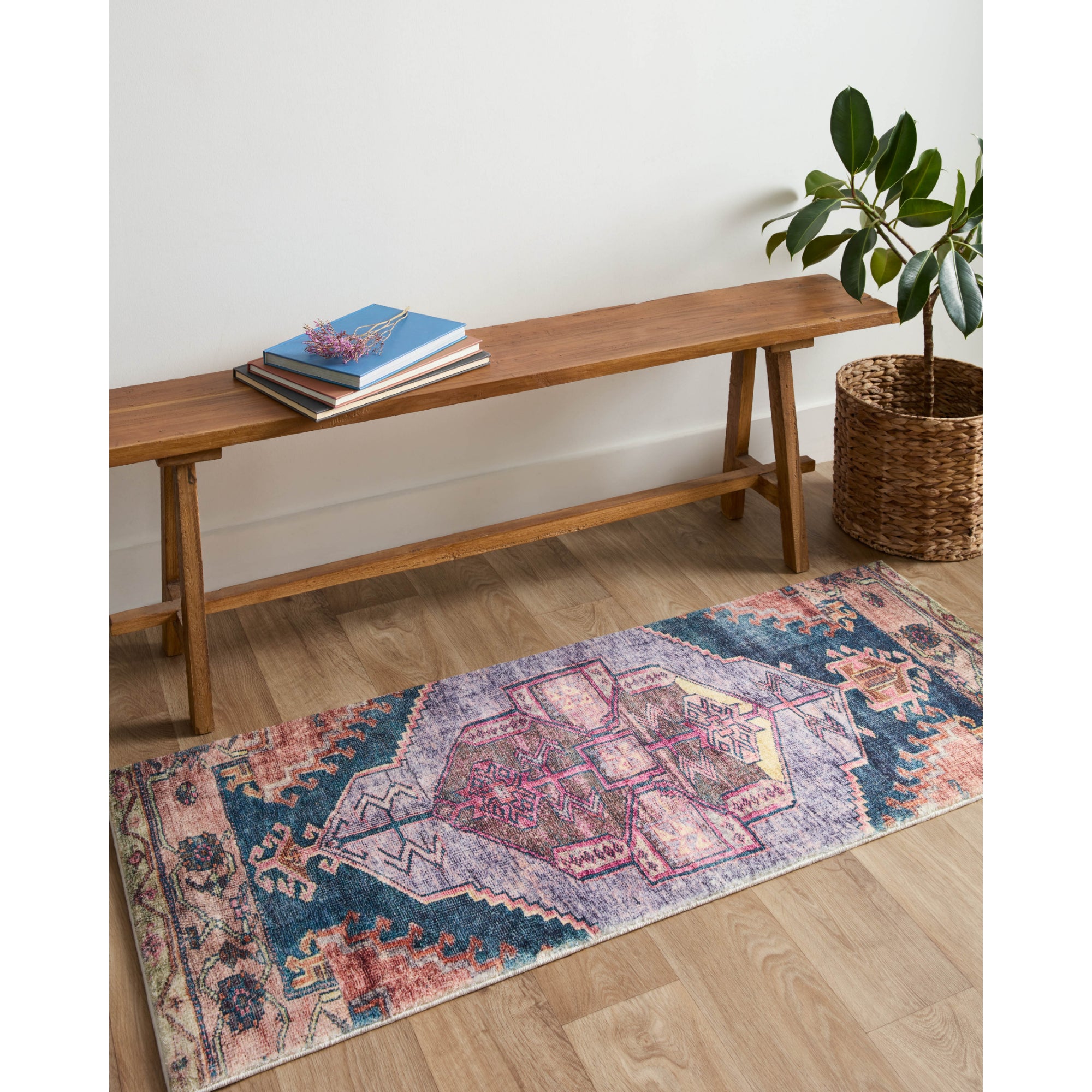 Loloi Fiona Purple/Multi 2'-0" x 5'-0" Accent Rug