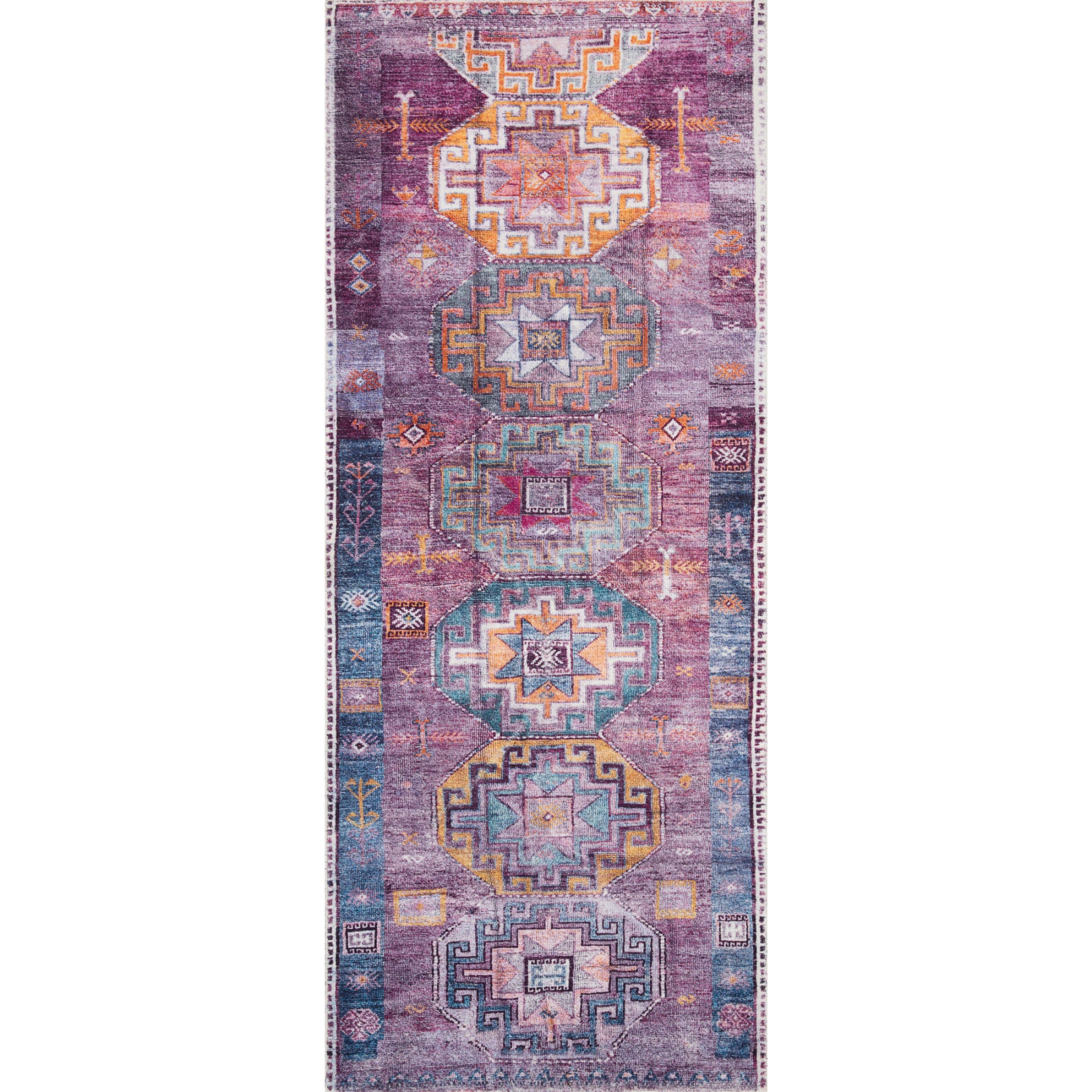 Loloi Fiona Blue/Purple 2'-0" x 5'-0" Accent Rug