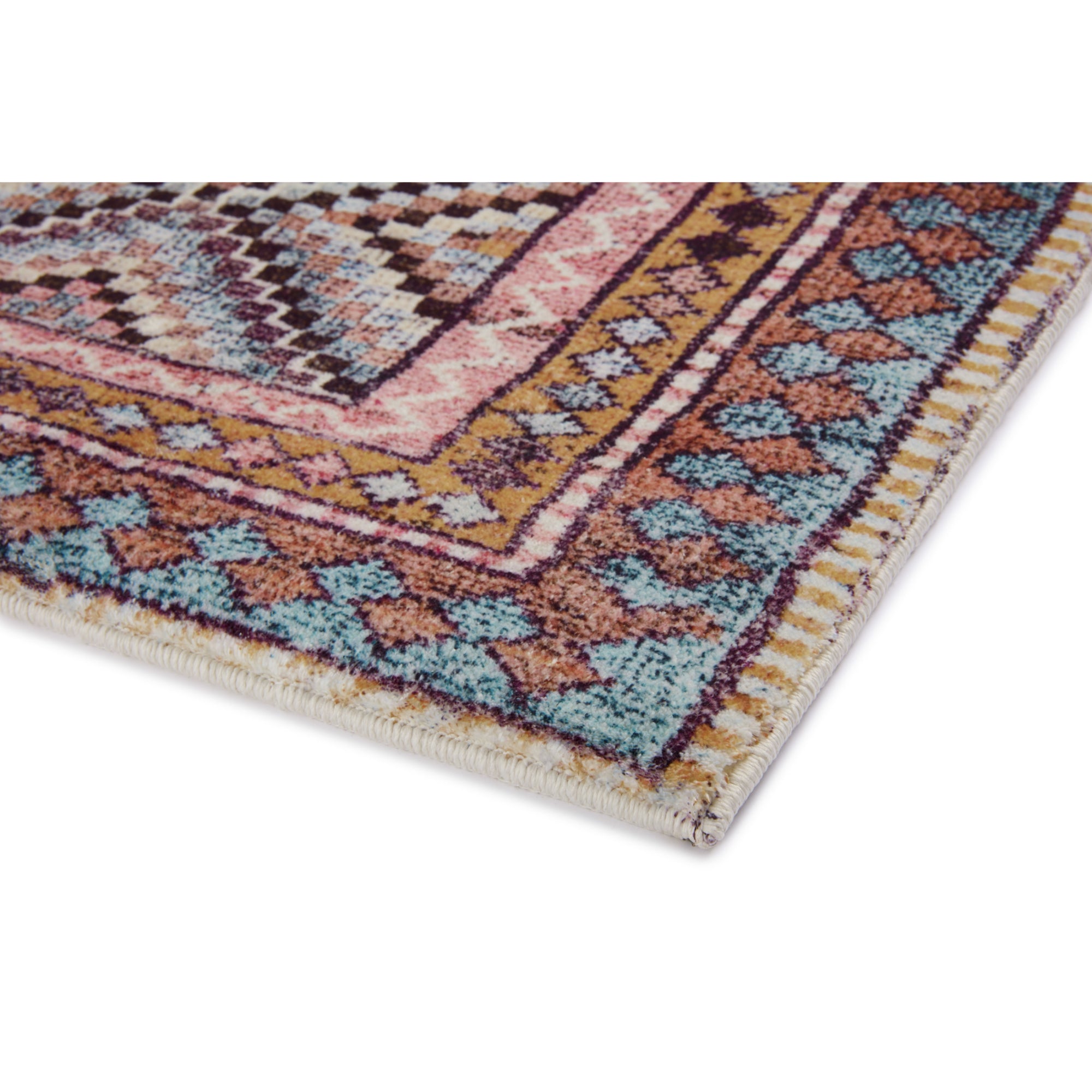 Loloi Fiona Coral/Blue 2'-0" x 5'-0" Accent Rug