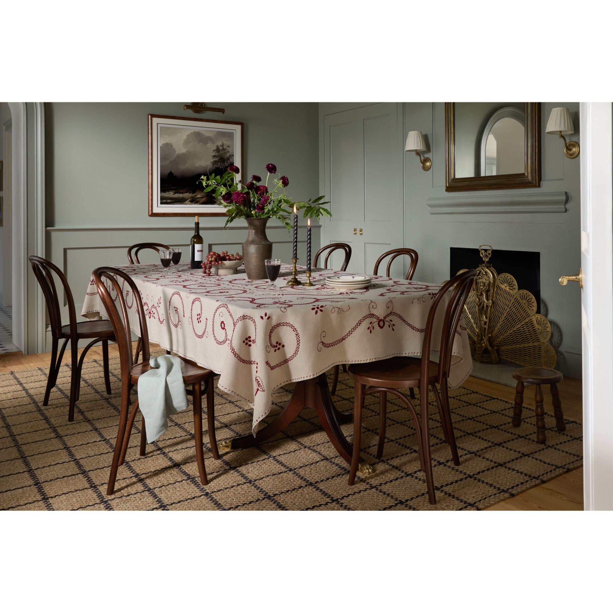 Chris Loves Julia x Loloi Fletcher Natural/Black Rug
