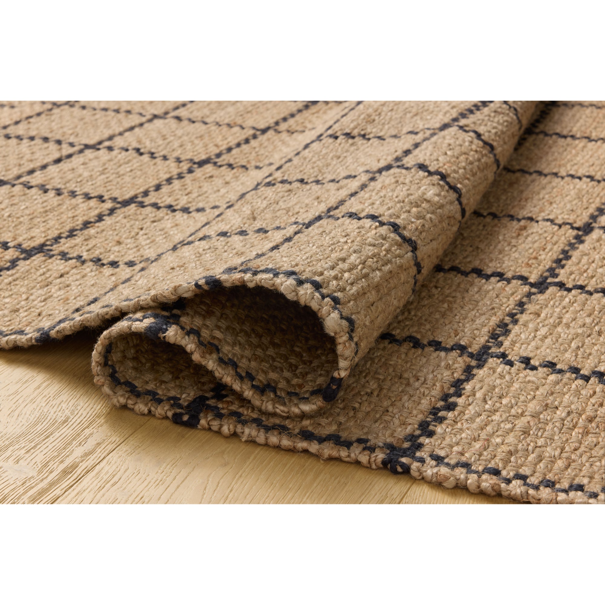 Chris Loves Julia x Loloi Fletcher Natural/Black Rug