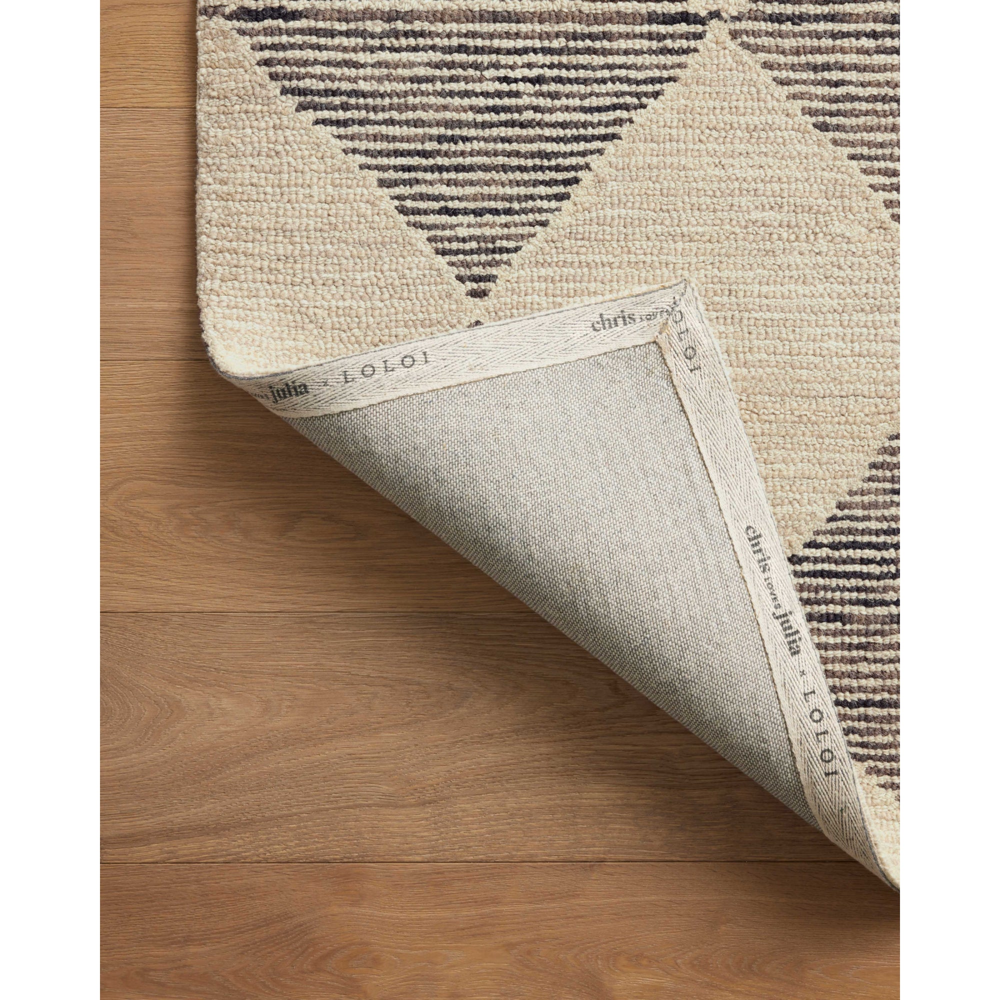 Chris Loves Julia x Loloi Francis Beige/Charcoal Rug