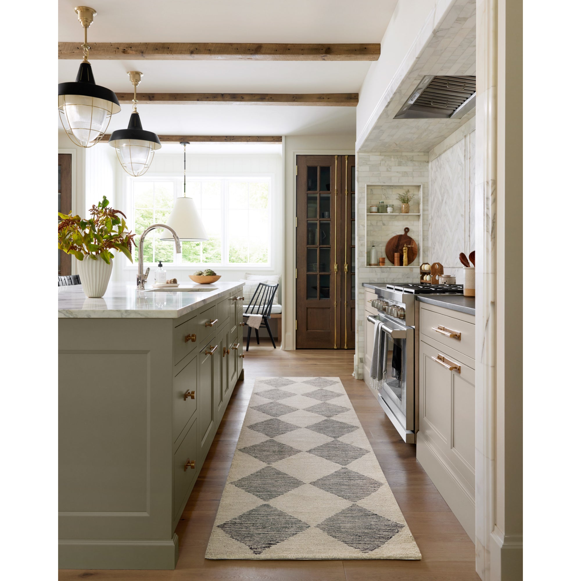 Chris Loves Julia x Loloi Francis Beige/Charcoal Rug